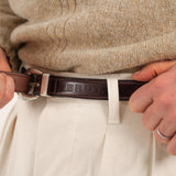 THE MACADAM BELT Belts SIZE 0 / HAVANA - BRUT Clothing US