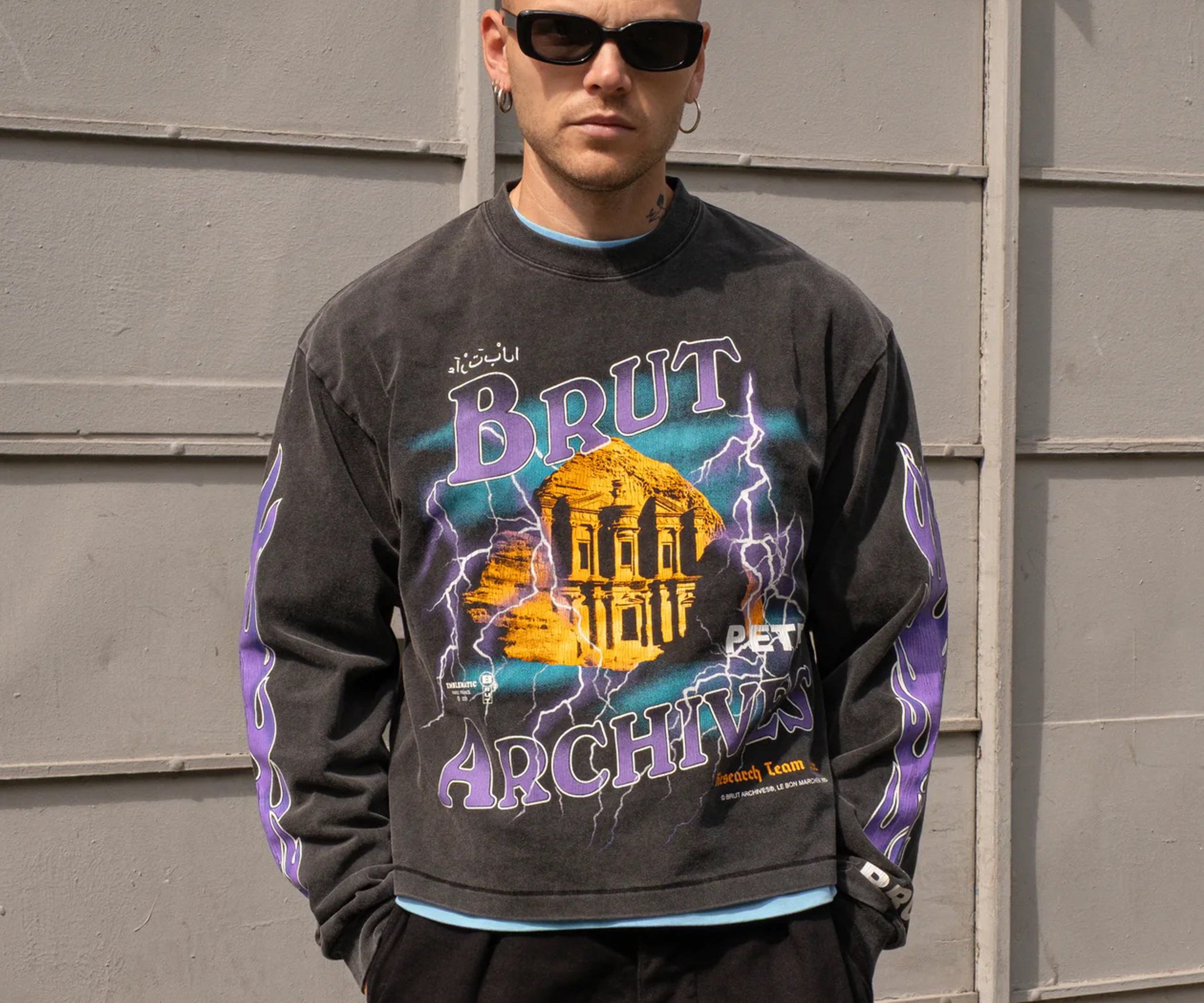 THE PETRA TEE T-Shirts X-SMALL / BLACK - BRUT Clothing US
