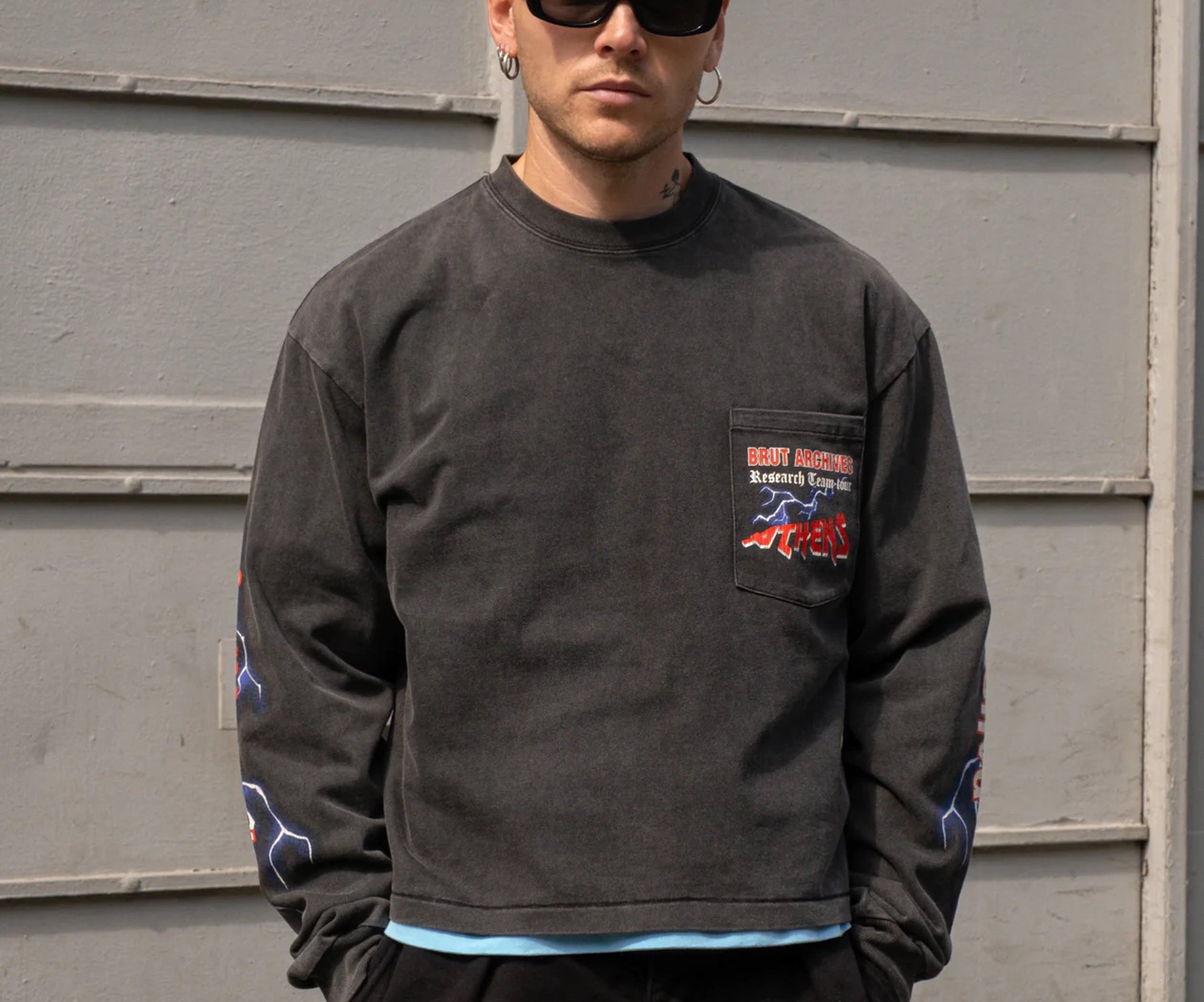 THE ATHENS TEE T-Shirts X-SMALL / BLACK - BRUT Clothing US