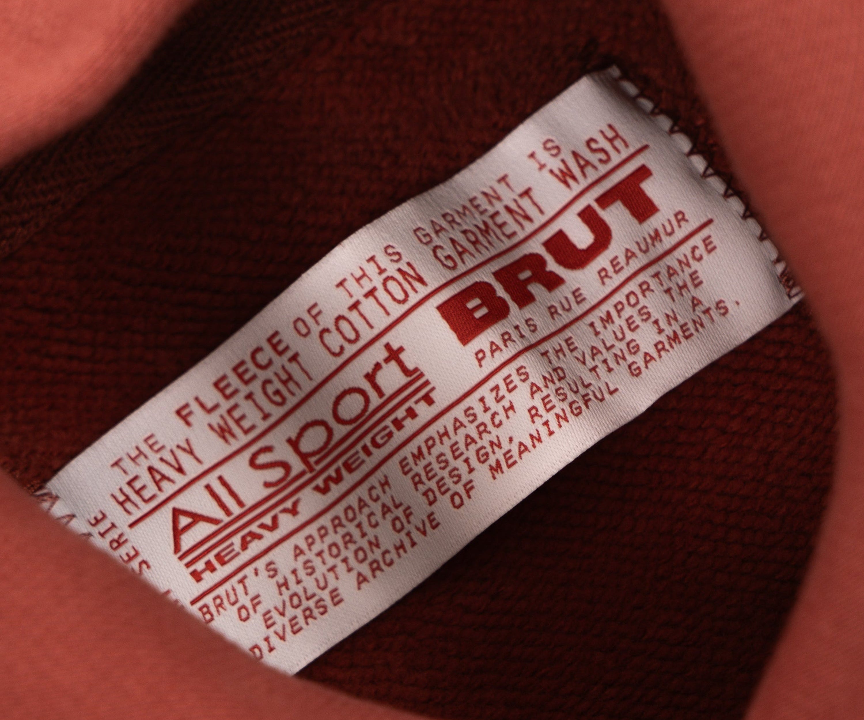 THE BEST SWEAT Sweatshirts X-SMALL / FADED RED - BRUT Clothing US