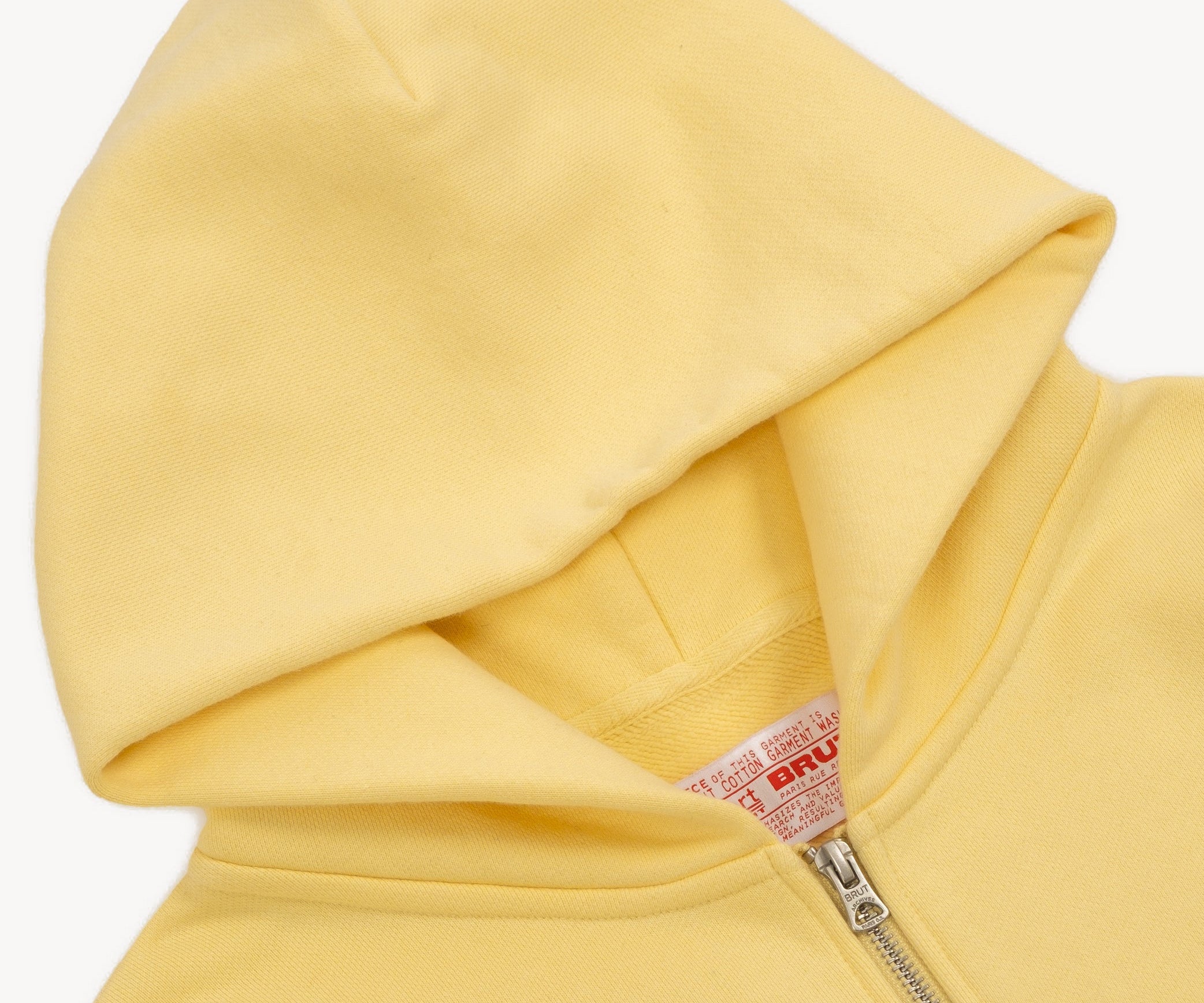 THE ZIP SWEAT Sweatshirts X-SMALL / VINTAGE YELLOW - BRUT Clothing US