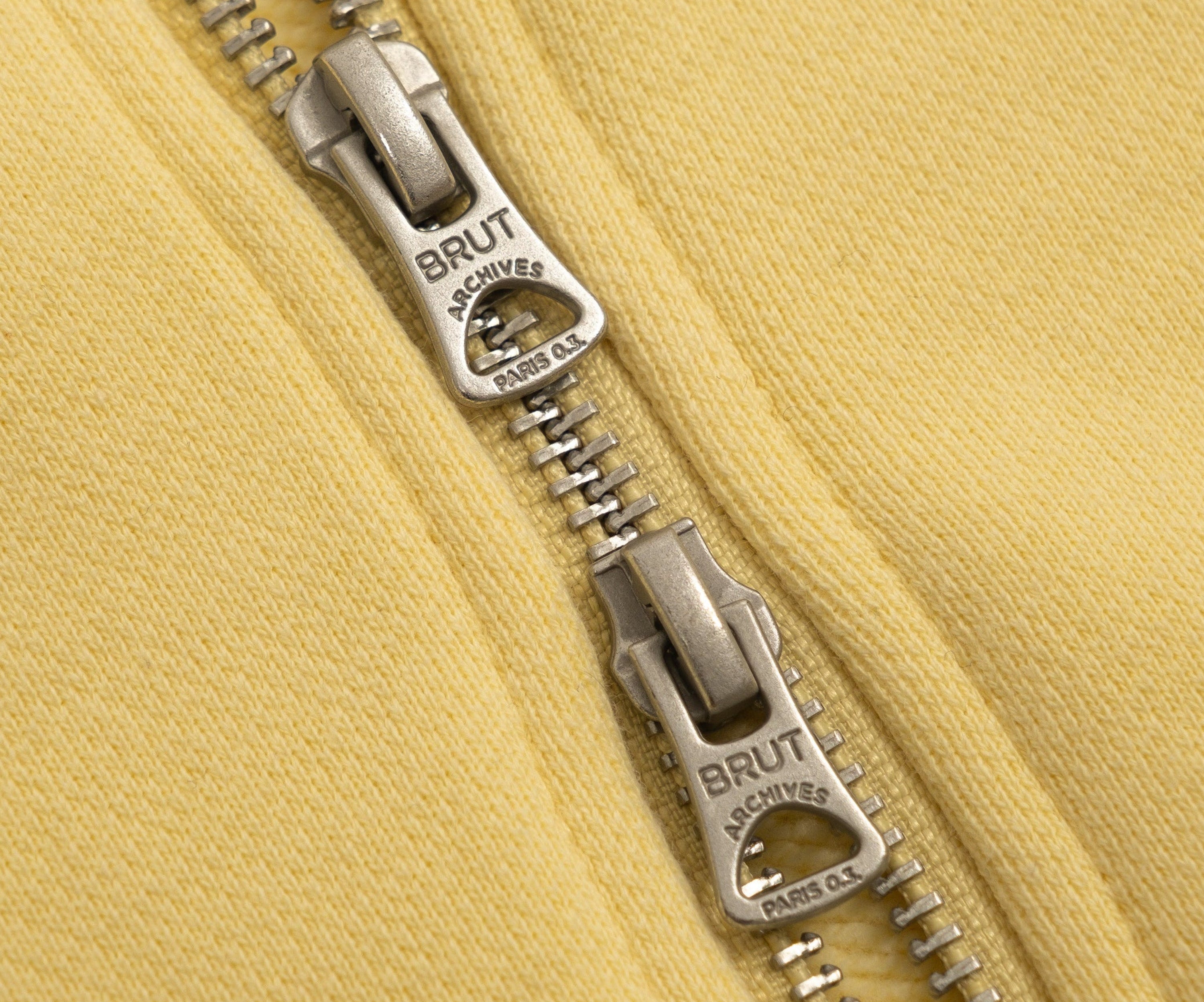 THE ZIP SWEAT Sweatshirts X-SMALL / VINTAGE YELLOW - BRUT Clothing US