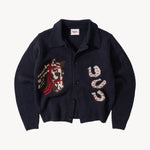 THE LUCKY SWEATER HAND KNIT Knitwear X-SMALL / Navy - BRUT Clothing US