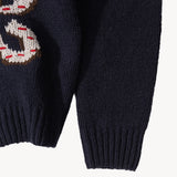 THE LUCKY SWEATER HAND KNIT Knitwear X-SMALL / Navy - BRUT Clothing US