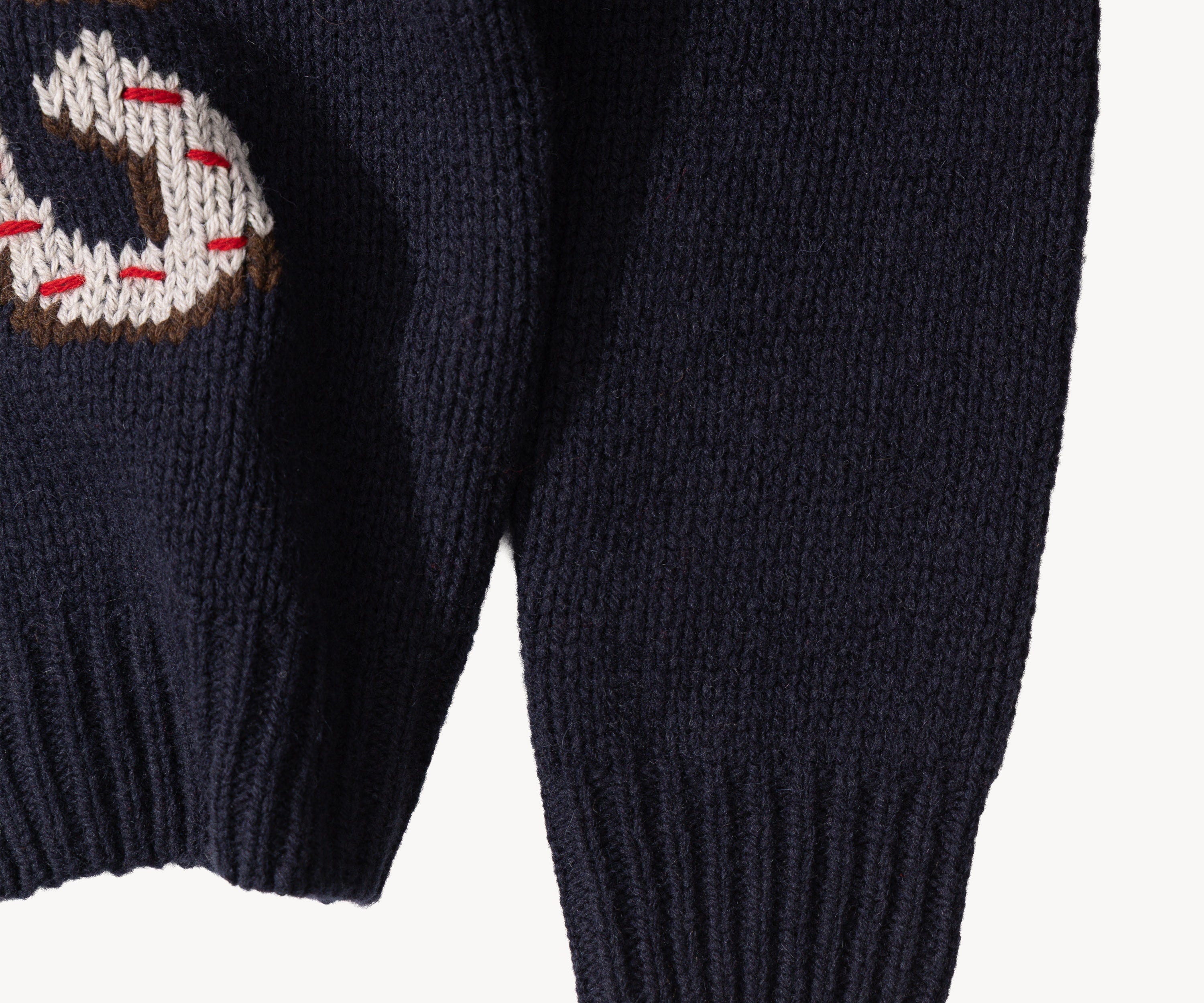 THE LUCKY SWEATER HAND KNIT Knitwear X-SMALL / Navy - BRUT Clothing US