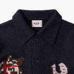 THE LUCKY SWEATER HAND KNIT Knitwear X-SMALL / Navy - BRUT Clothing US