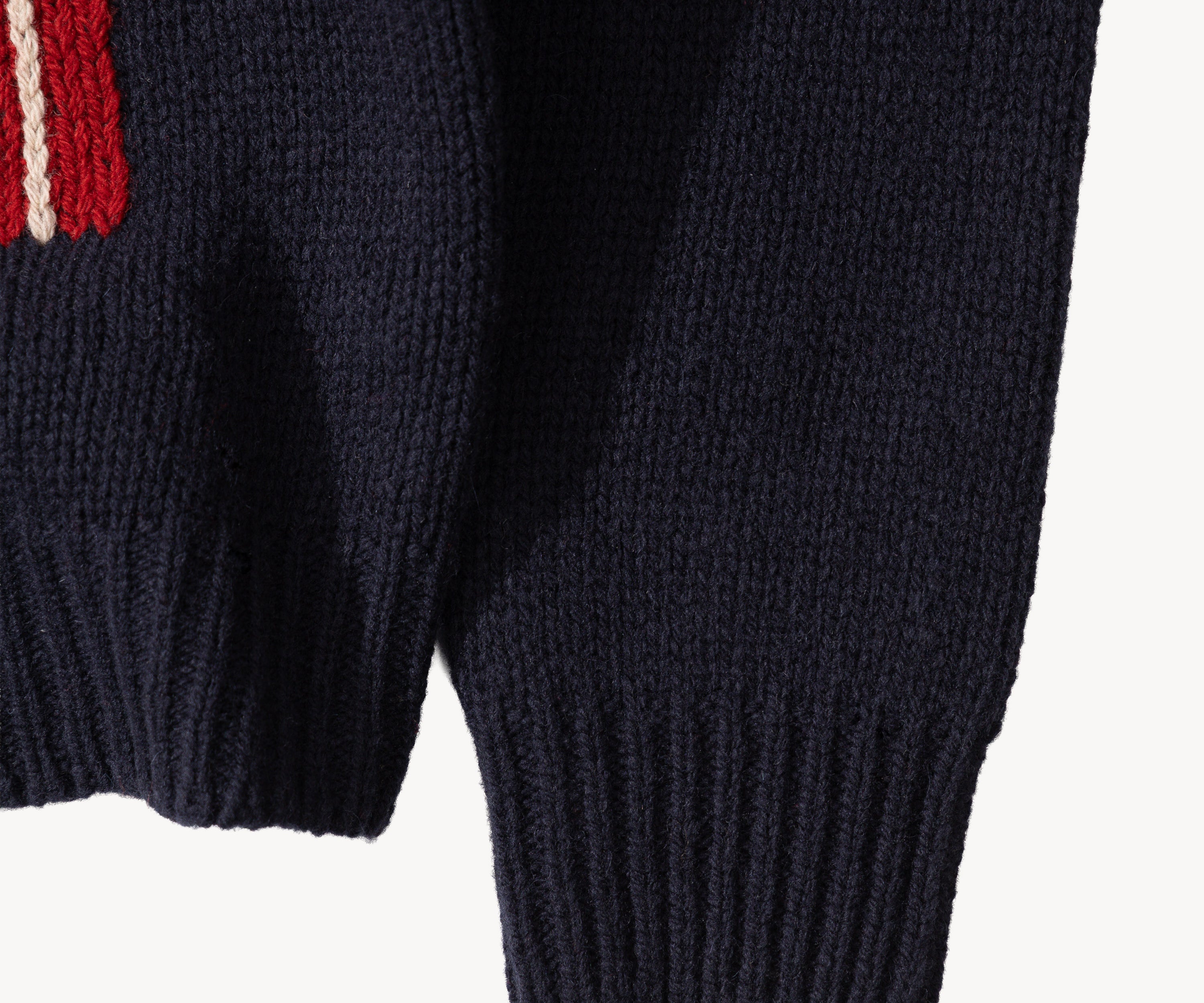 THE BARN CARDIGAN Knitwear X-SMALL / NAVY - BRUT Clothing US