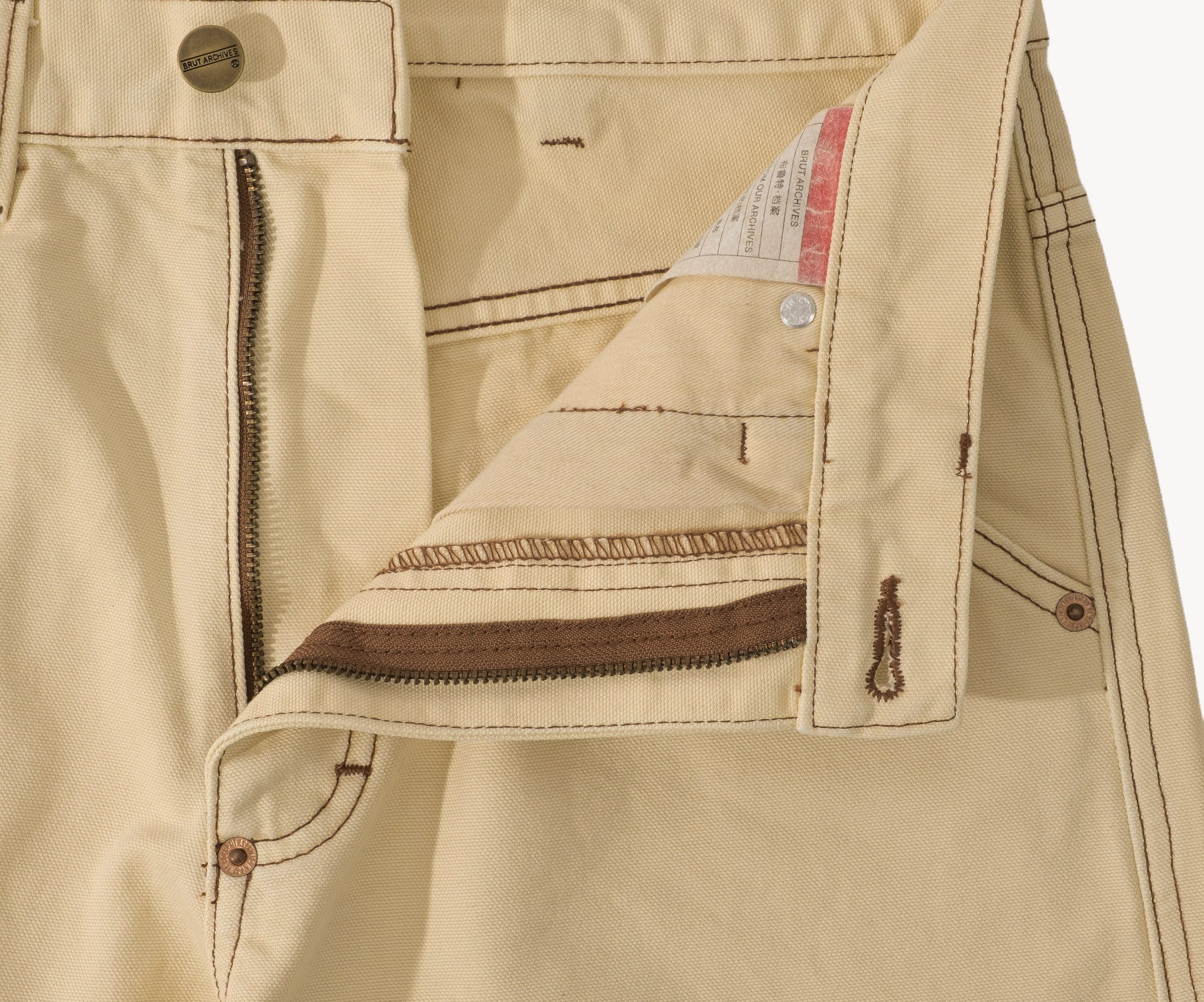 THE CARPENTER PANTS Pants US26 / BEIGE - BRUT Clothing US