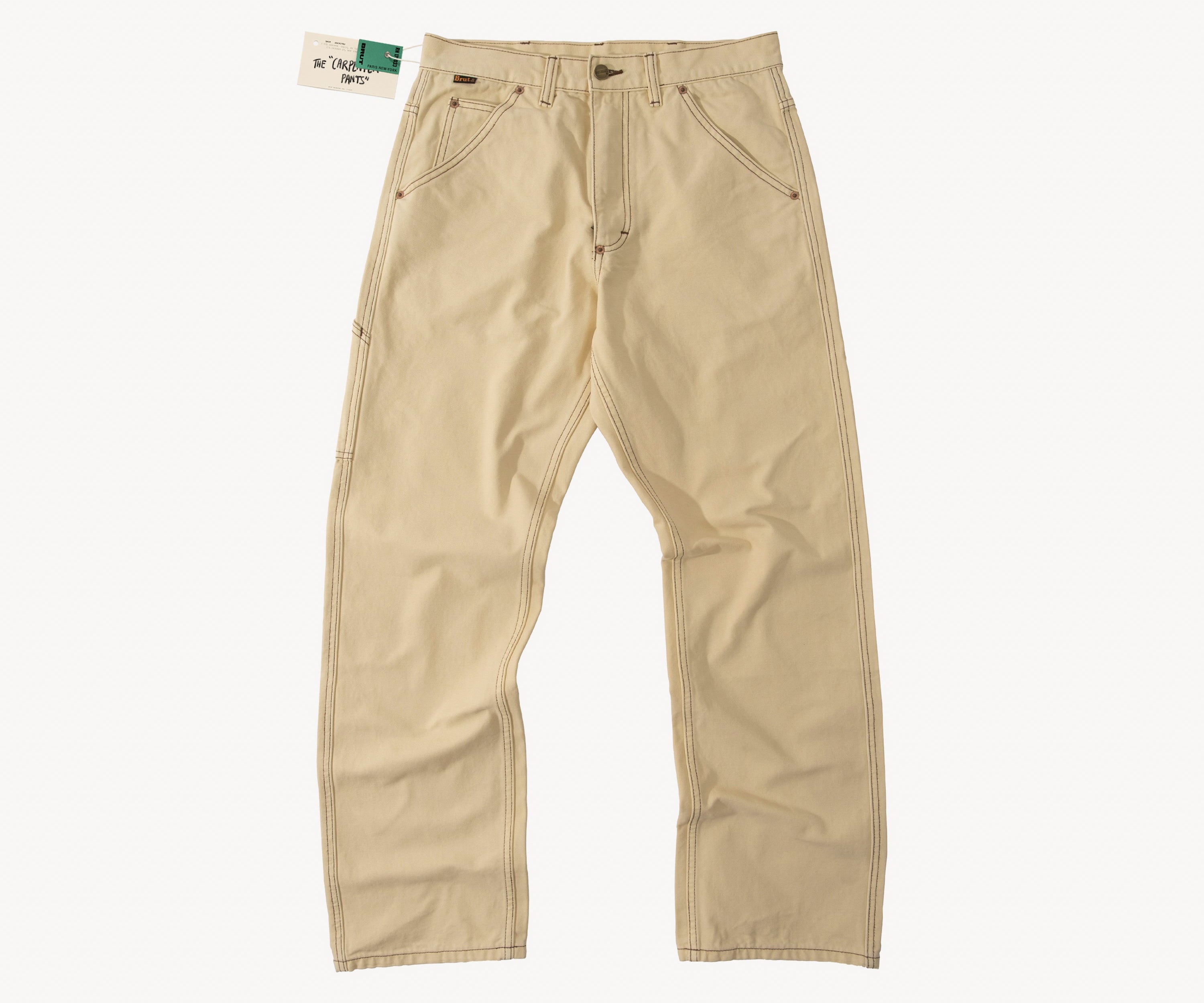 THE CARPENTER PANTS Pants US26 / BEIGE - BRUT Clothing US