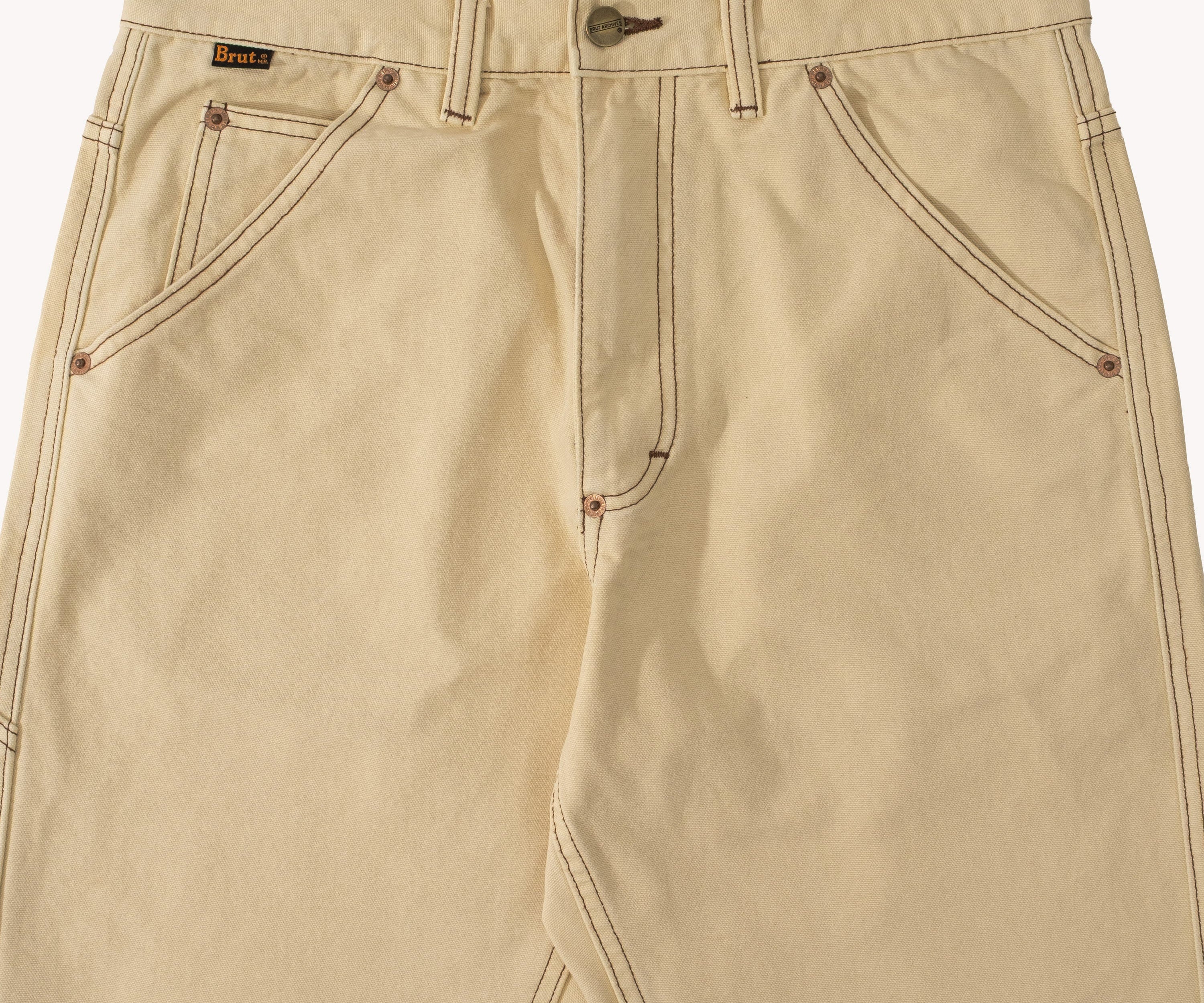 THE CARPENTER PANTS Pants US26 / BEIGE - BRUT Clothing US