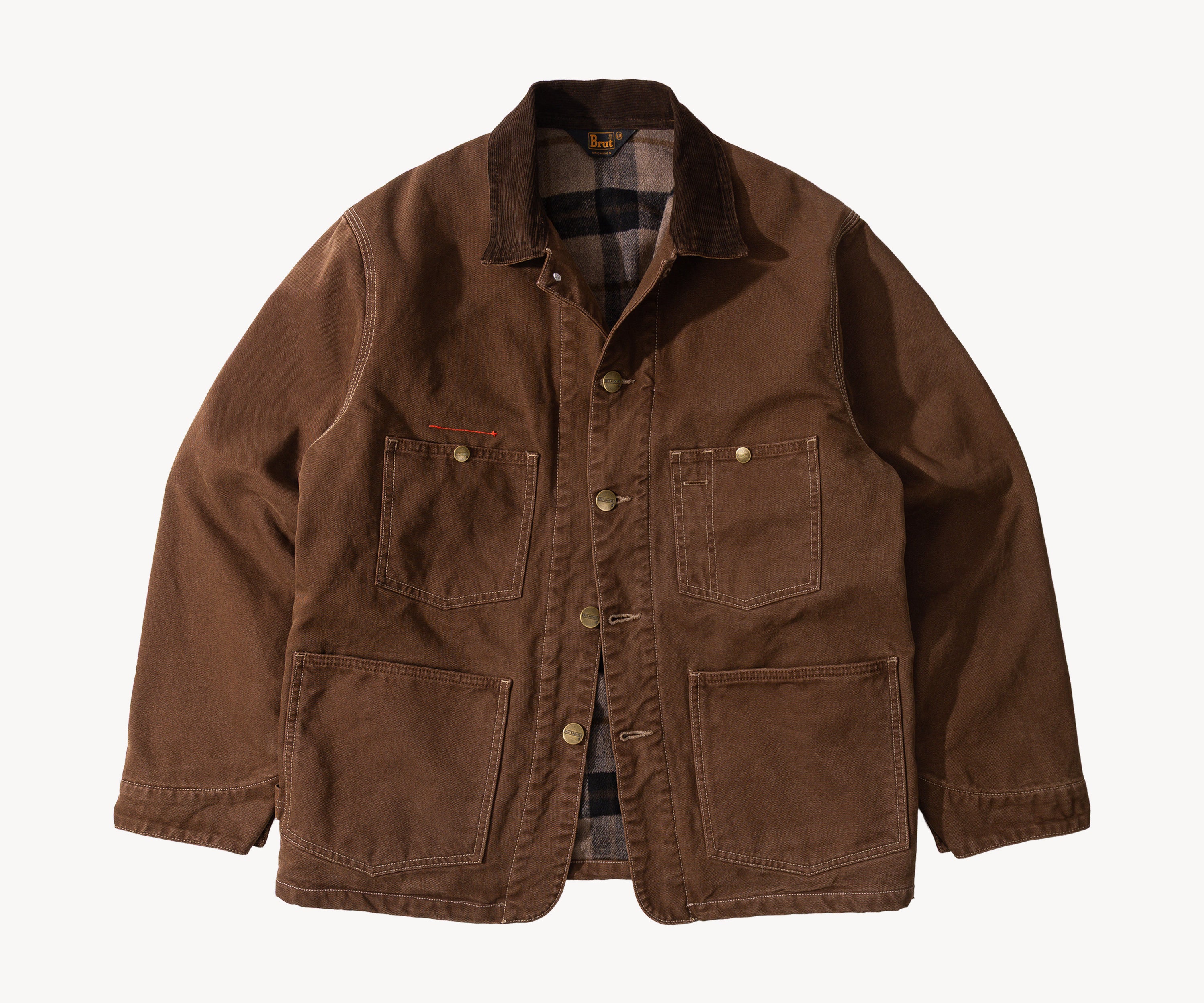 THE CHORE JACKET Coats & Jackets X-SMALL / BROWN - BRUT Clothing US