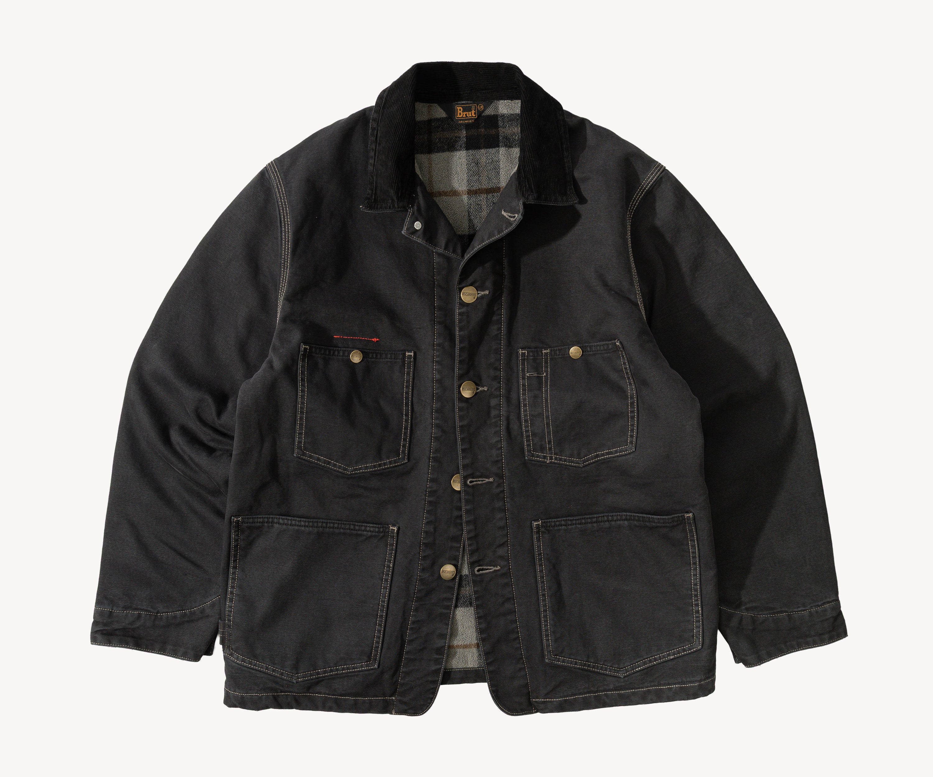 THE CHORE JACKET Coats & Jackets X-SMALL / BLACK - BRUT Clothing US