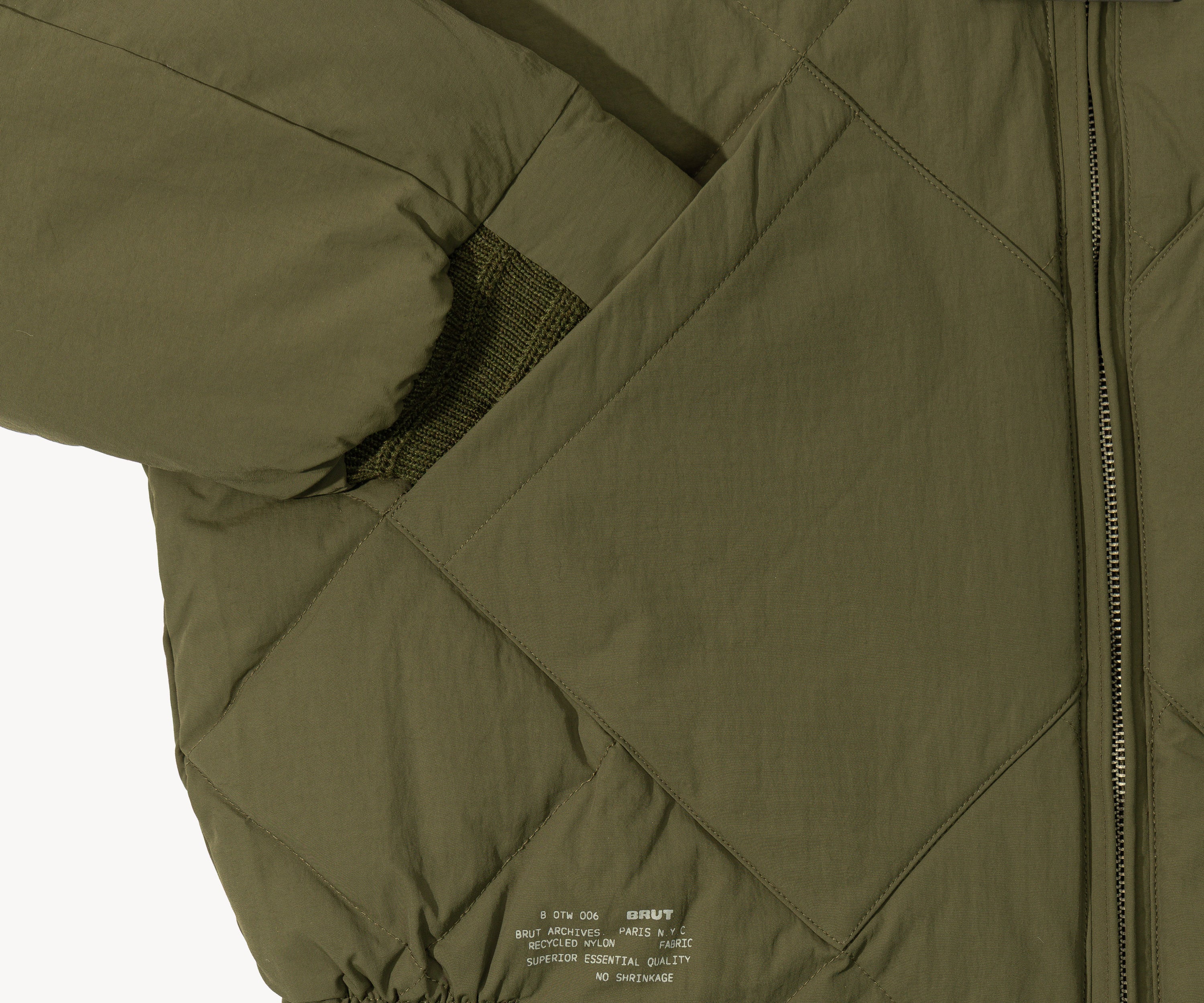THE DOWN JACKET Coats & Jackets X-SMALL / OLIVE GREEN - BRUT Clothing US