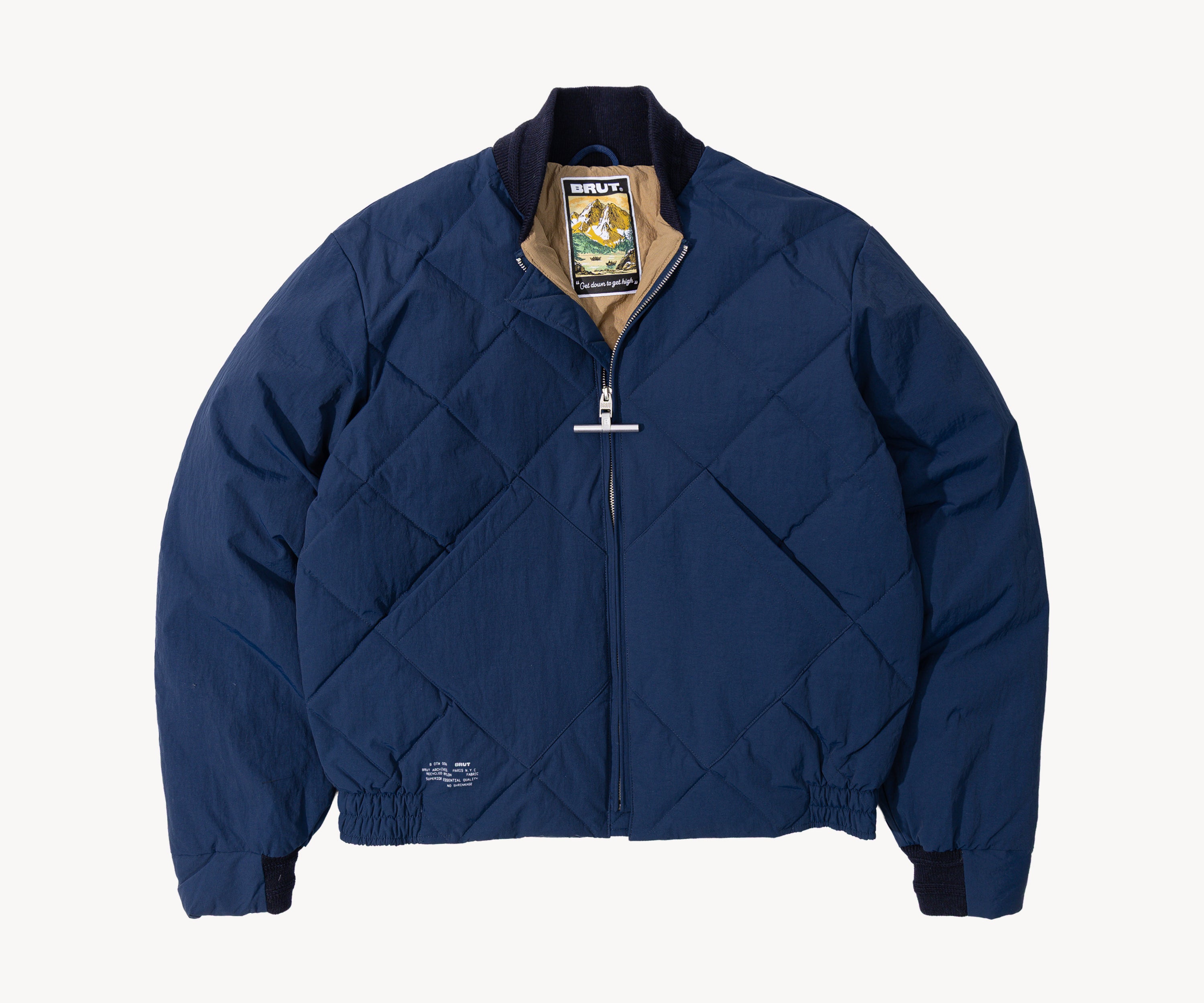 THE DOWN JACKET Coats & Jackets X-SMALL / NAVY - BRUT Clothing US