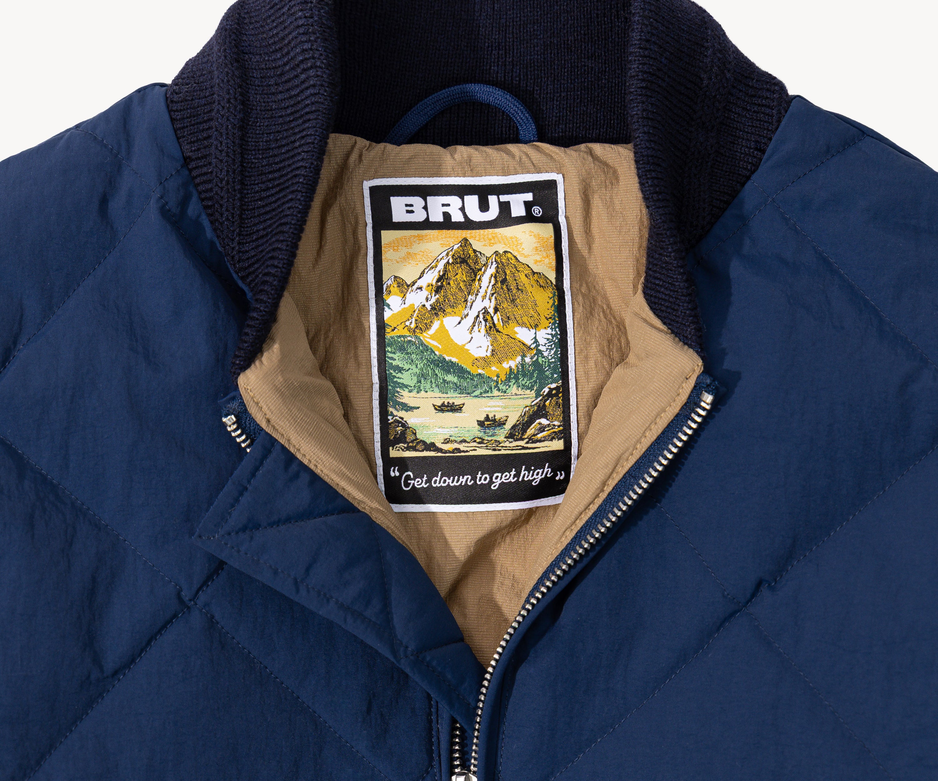 THE DOWN JACKET Coats & Jackets X-SMALL / NAVY - BRUT Clothing US