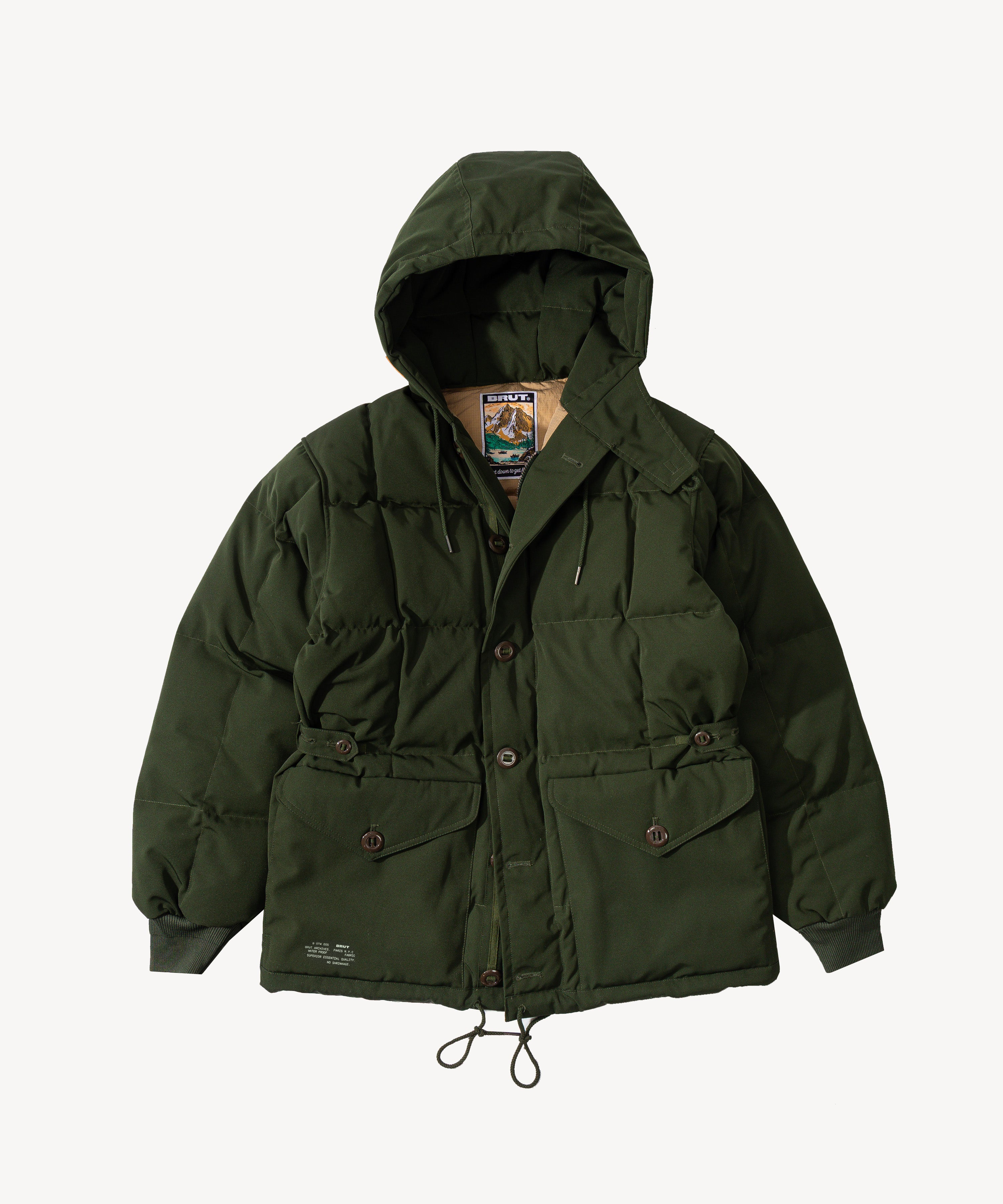 THE DOWN PARKA - OLIVE GREEN | BRUT CLOTHING – BRUT Clothing US