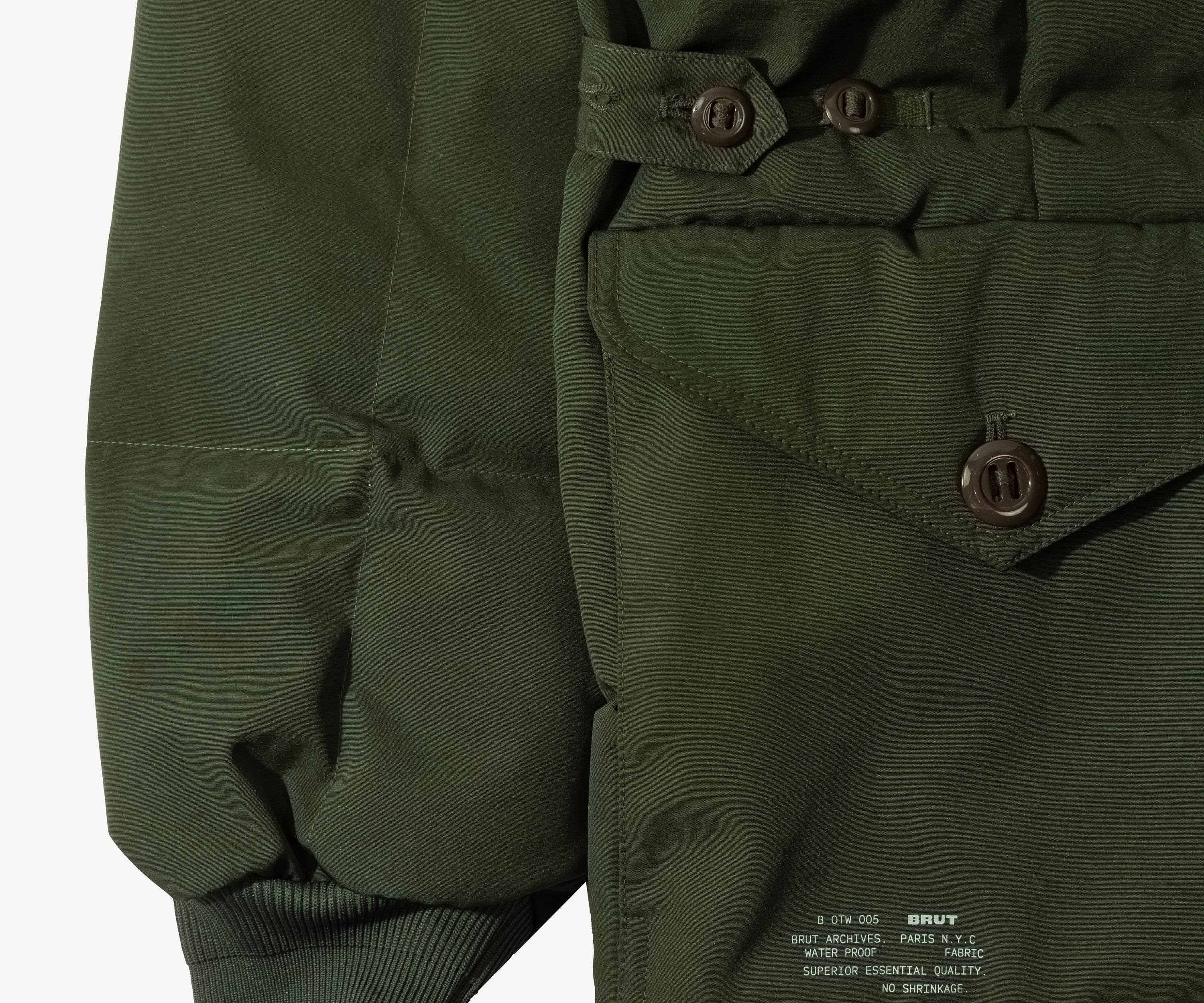 THE DOWN PARKA Coats & Jackets X-SMALL / OLIVE GREEN - BRUT Clothing US