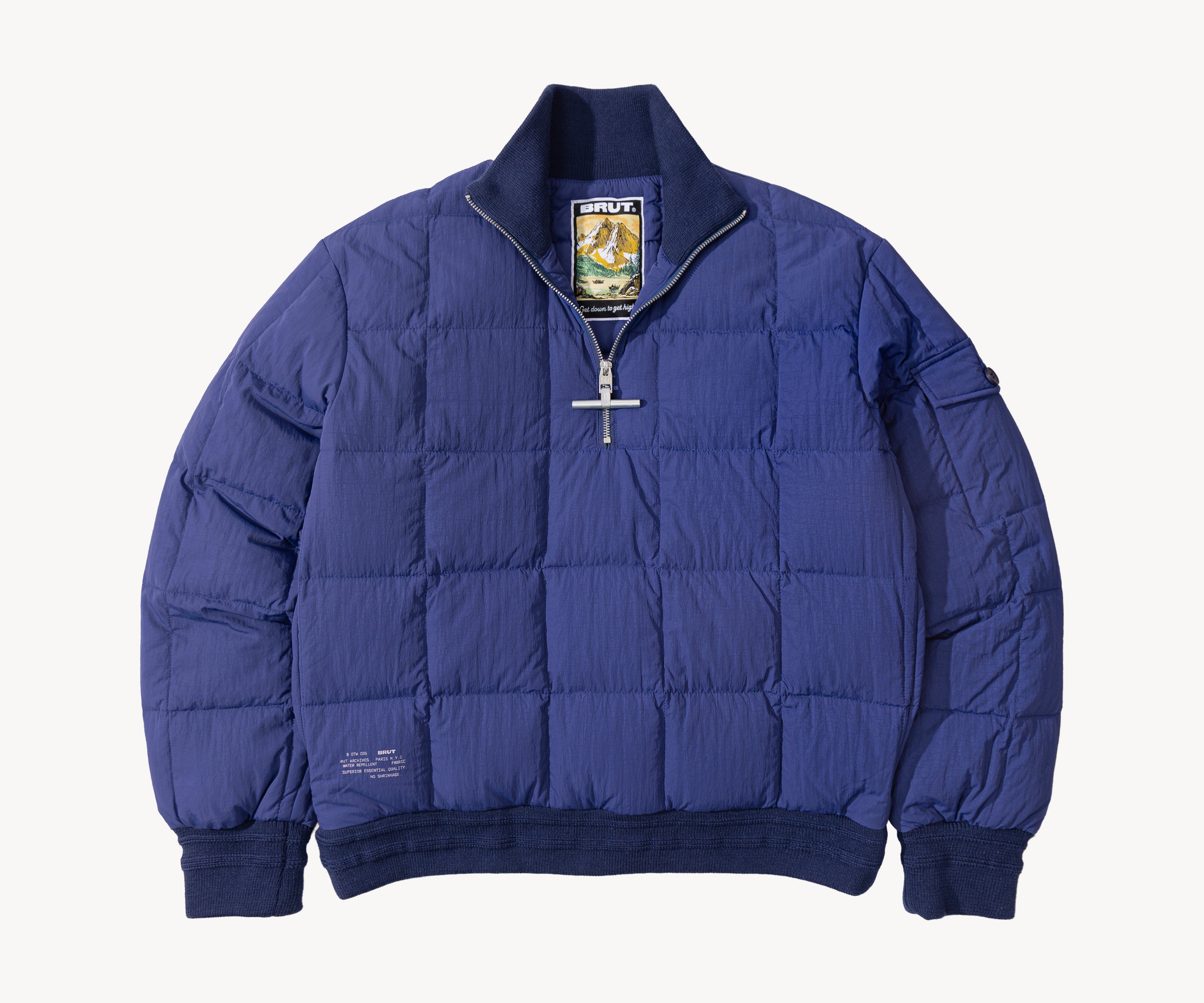 THE DOWN SWEATER Coats & Jackets X-SMALL / NAVY - BRUT Clothing US