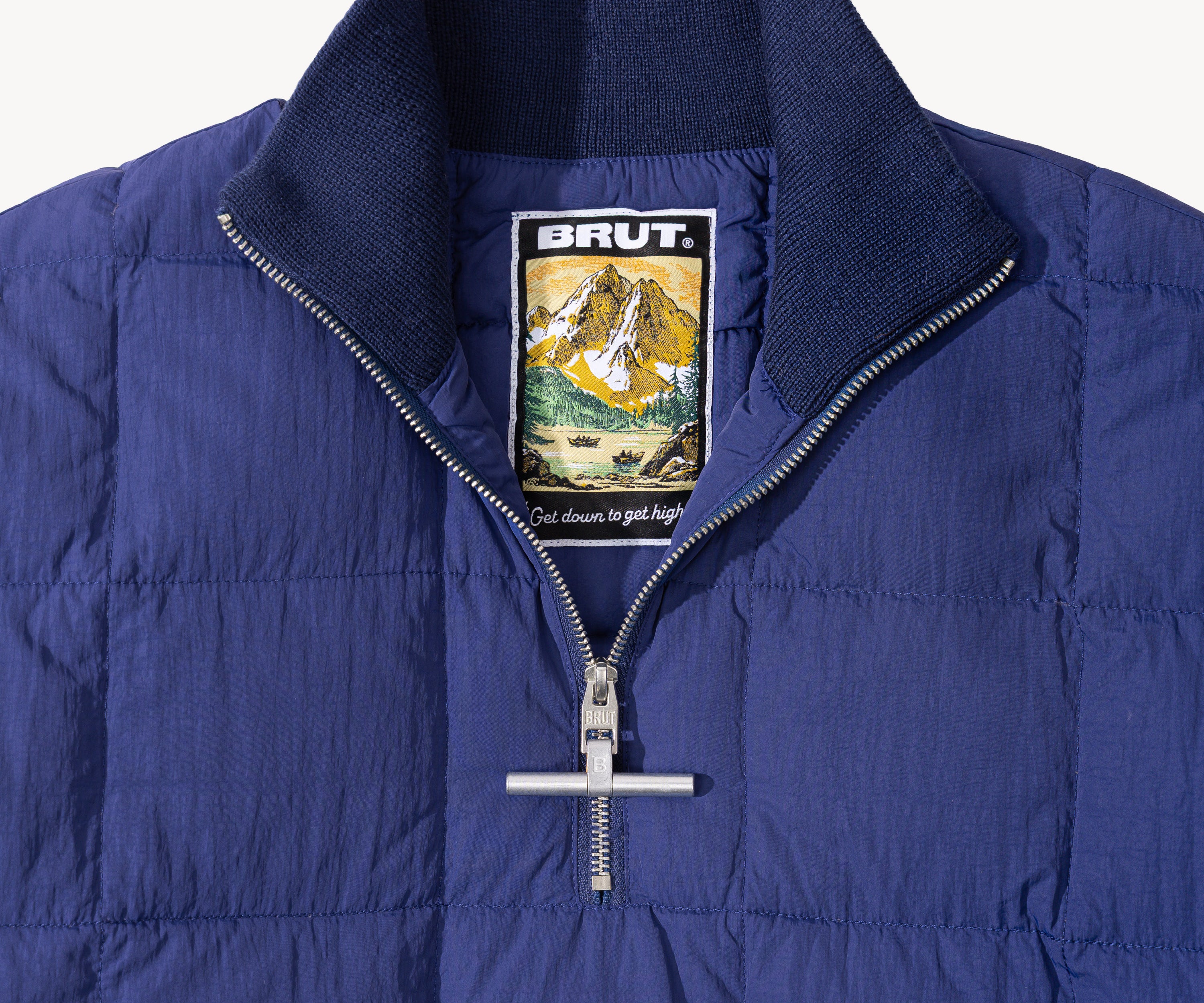 THE DOWN SWEATER Coats & Jackets X-SMALL / NAVY - BRUT Clothing US