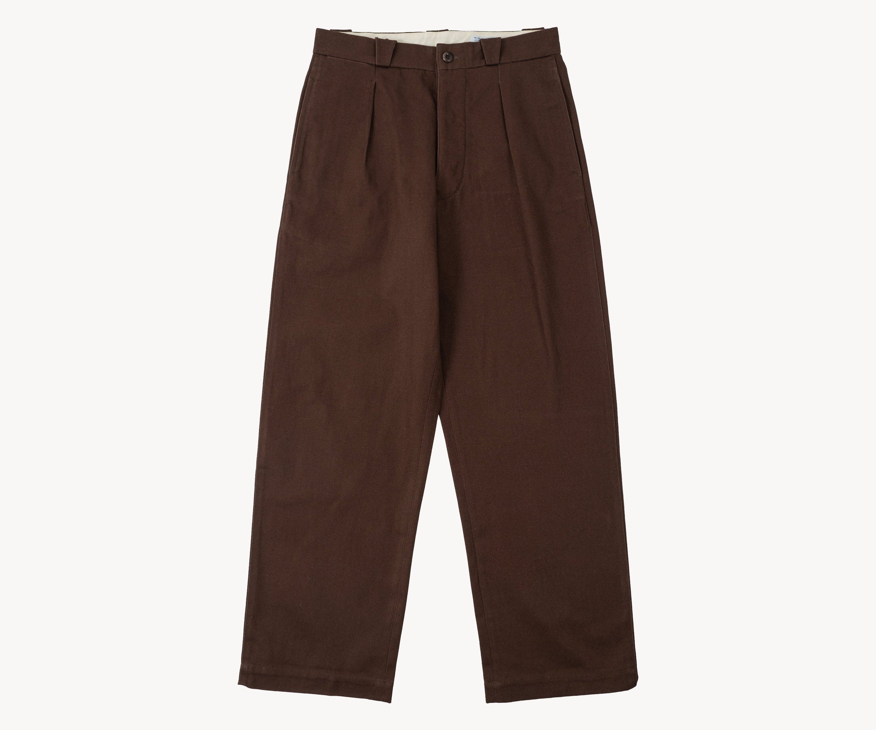 THE ELEPHANT PANTS Pants US26 / BROWN HEAVY WEIGHT - BRUT Clothing US