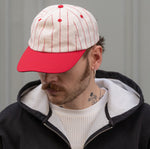 THE BASEBALL CAP Hats and Caps ECRU / RED - BRUT Clothing US