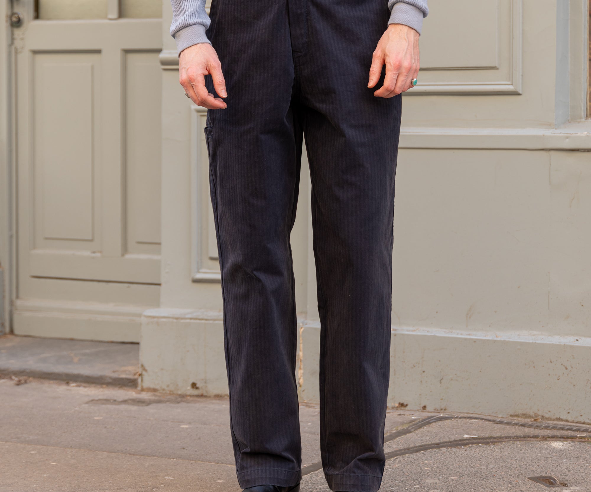 THE BUCKLE BACK PANTS Pants US26 / NAVY - BRUT Clothing US