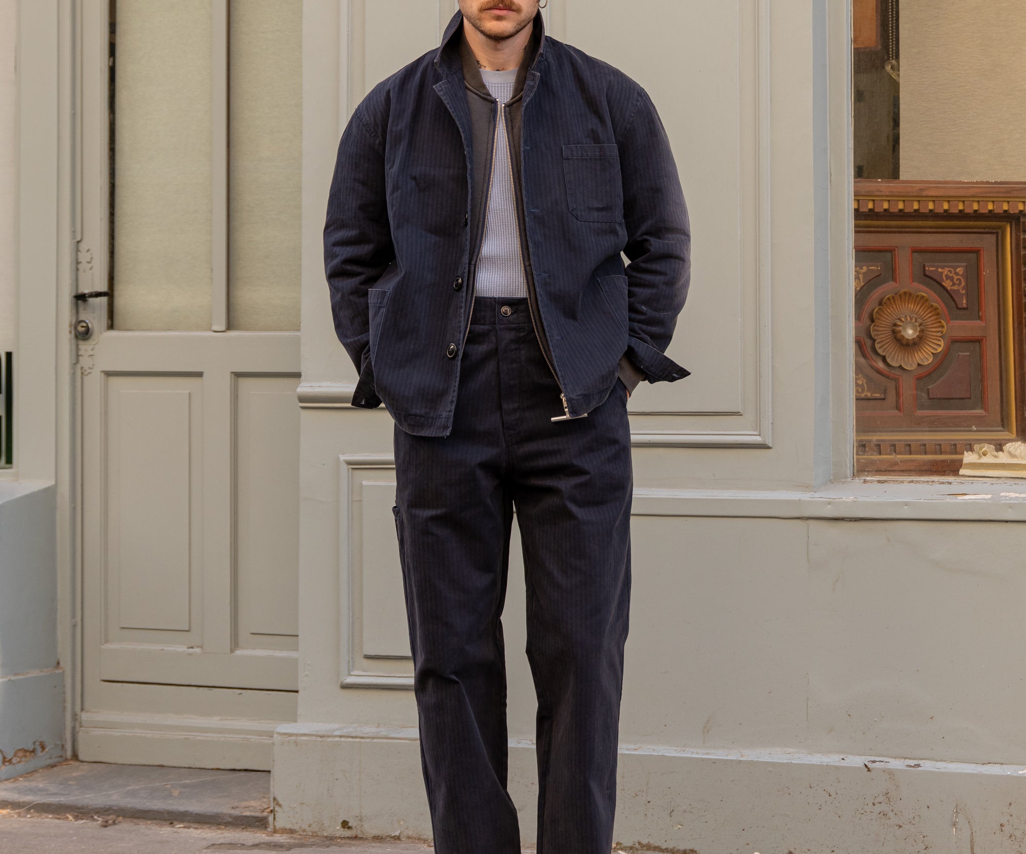 THE UTILITY JACKET Coats & Jackets SMALL / NAVY - BRUT Clothing US