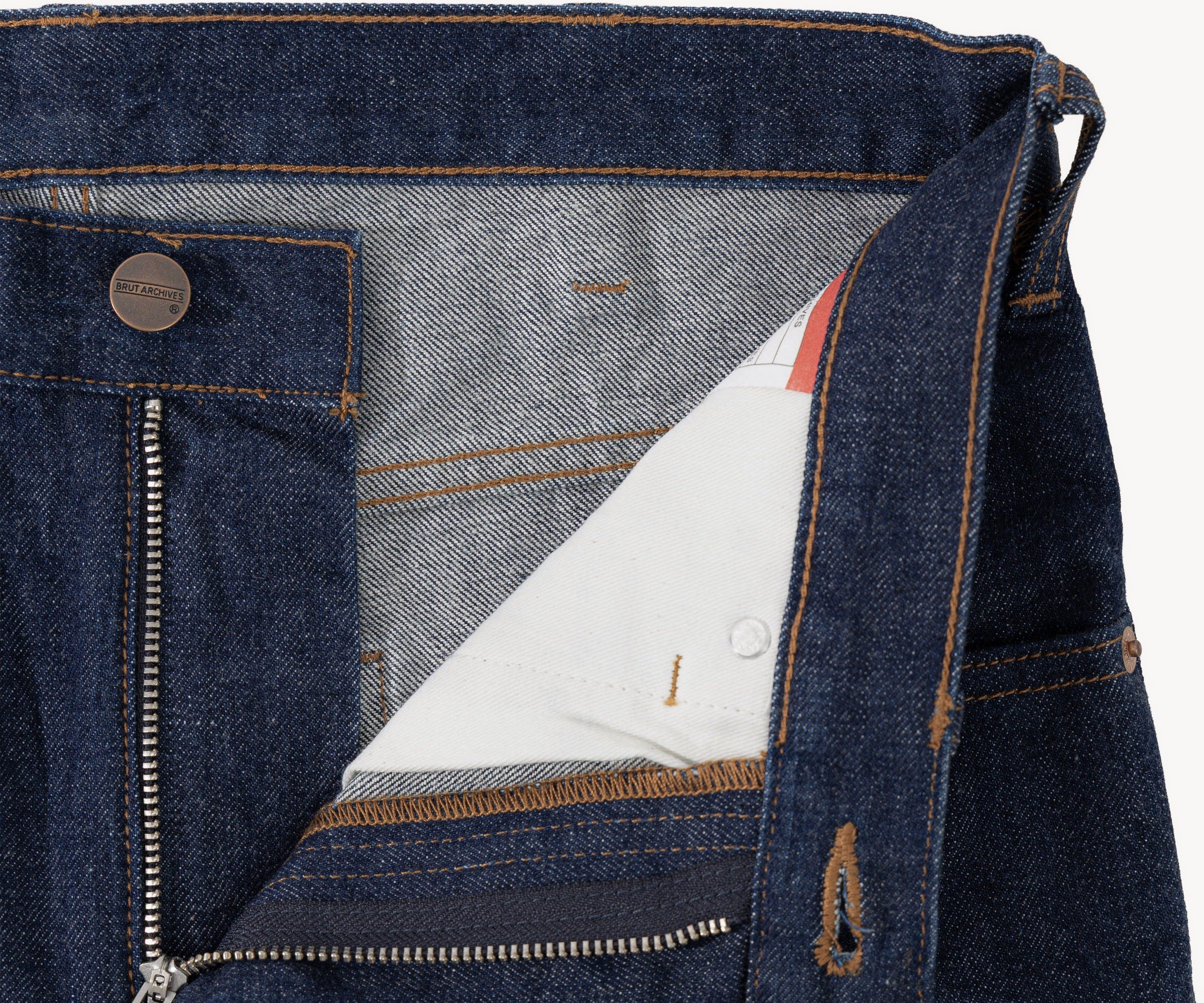 THE FLARE DENIM Pants US26 / RAW INDIGO - BRUT Clothing US