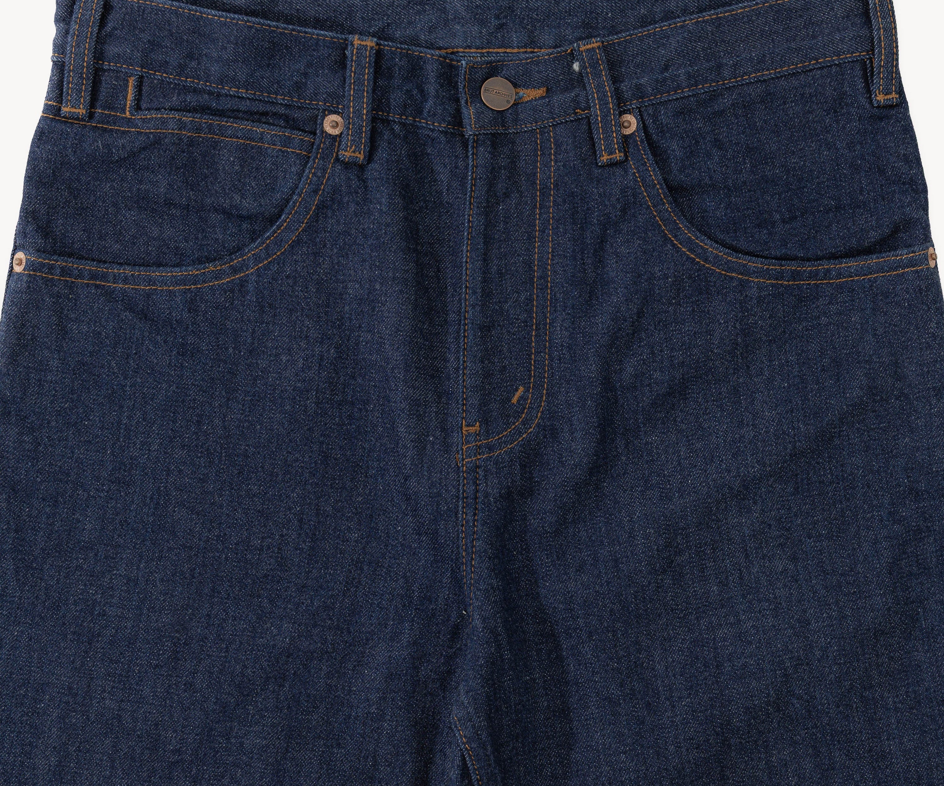 THE FLARE DENIM Pants US26 / RAW INDIGO - BRUT Clothing US