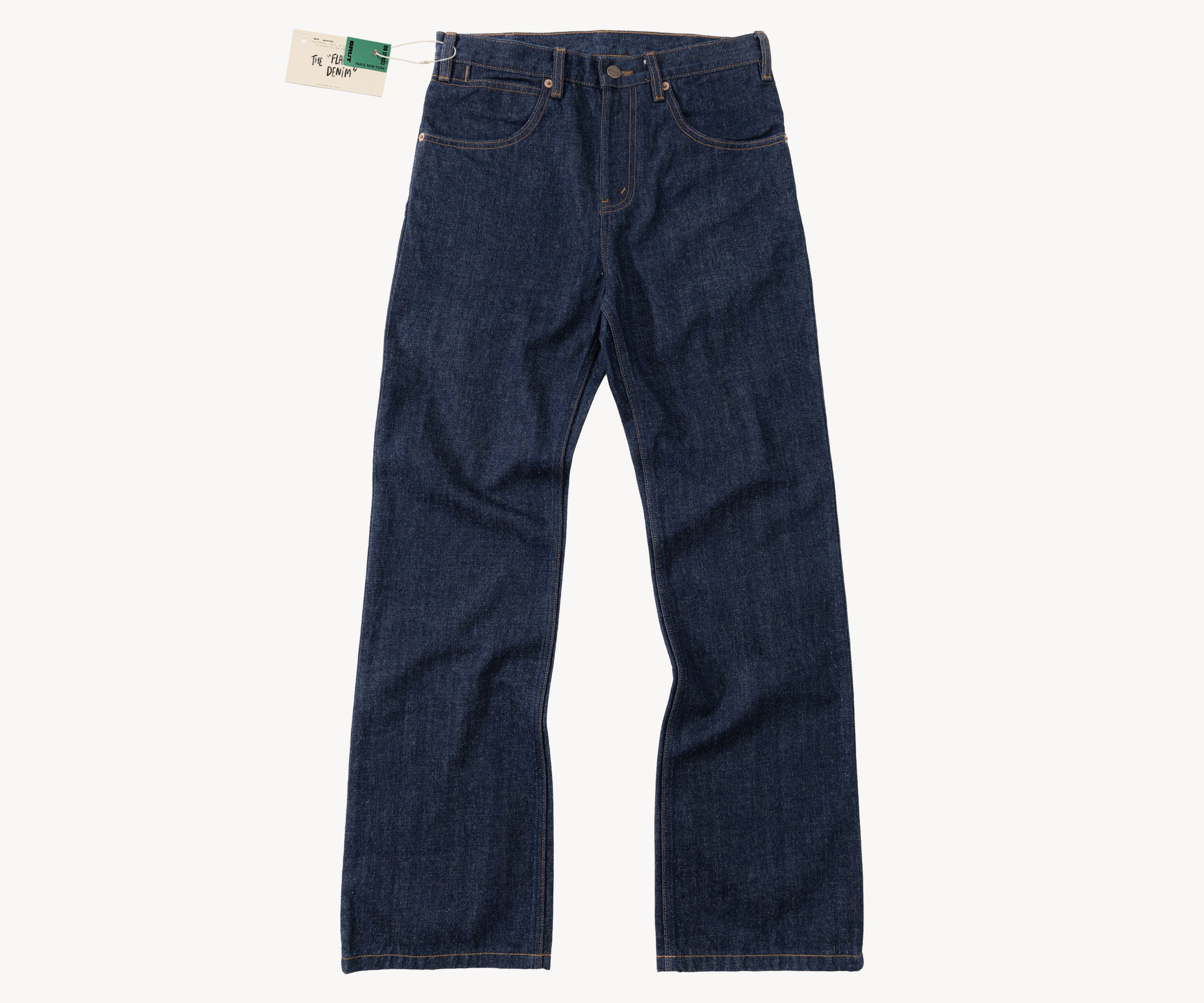 THE FLARE DENIM Pants US26 / RAW INDIGO - BRUT Clothing US