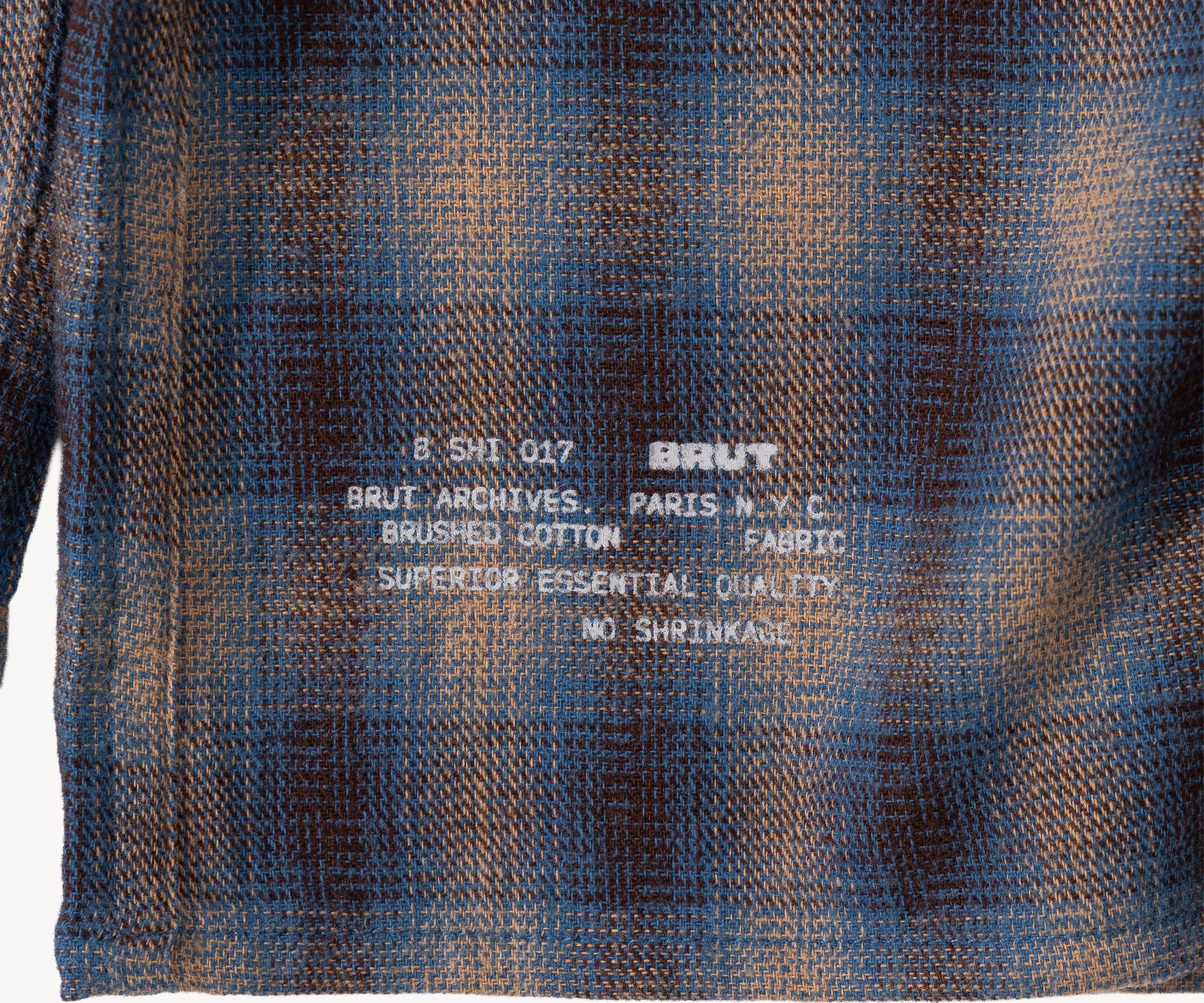 THE HIGH TRAIL SHIRT Shirts SMALL / BROWN / BLUE - BRUT Clothing US