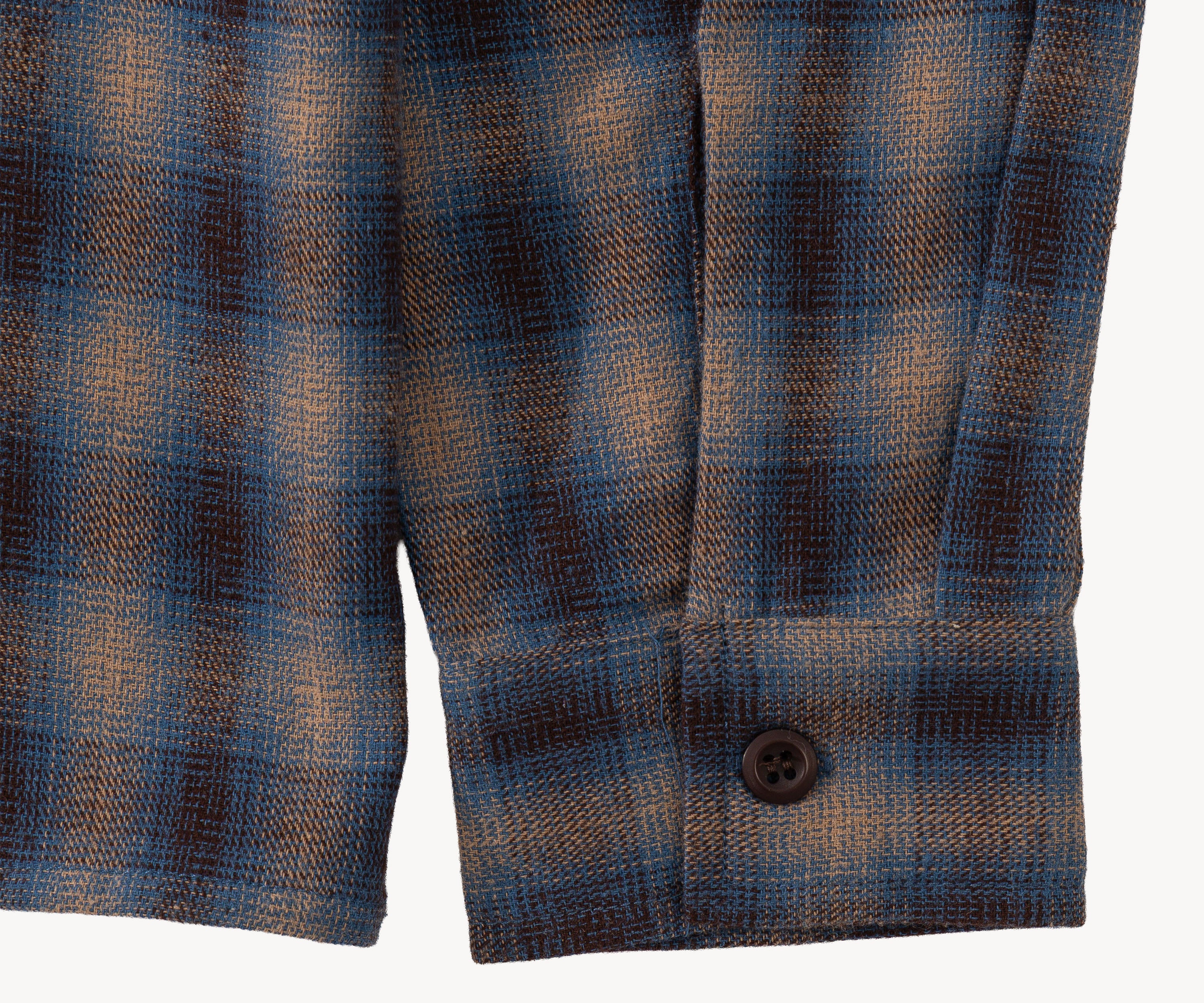 THE HIGH TRAIL SHIRT Shirts SMALL / BROWN / BLUE - BRUT Clothing US