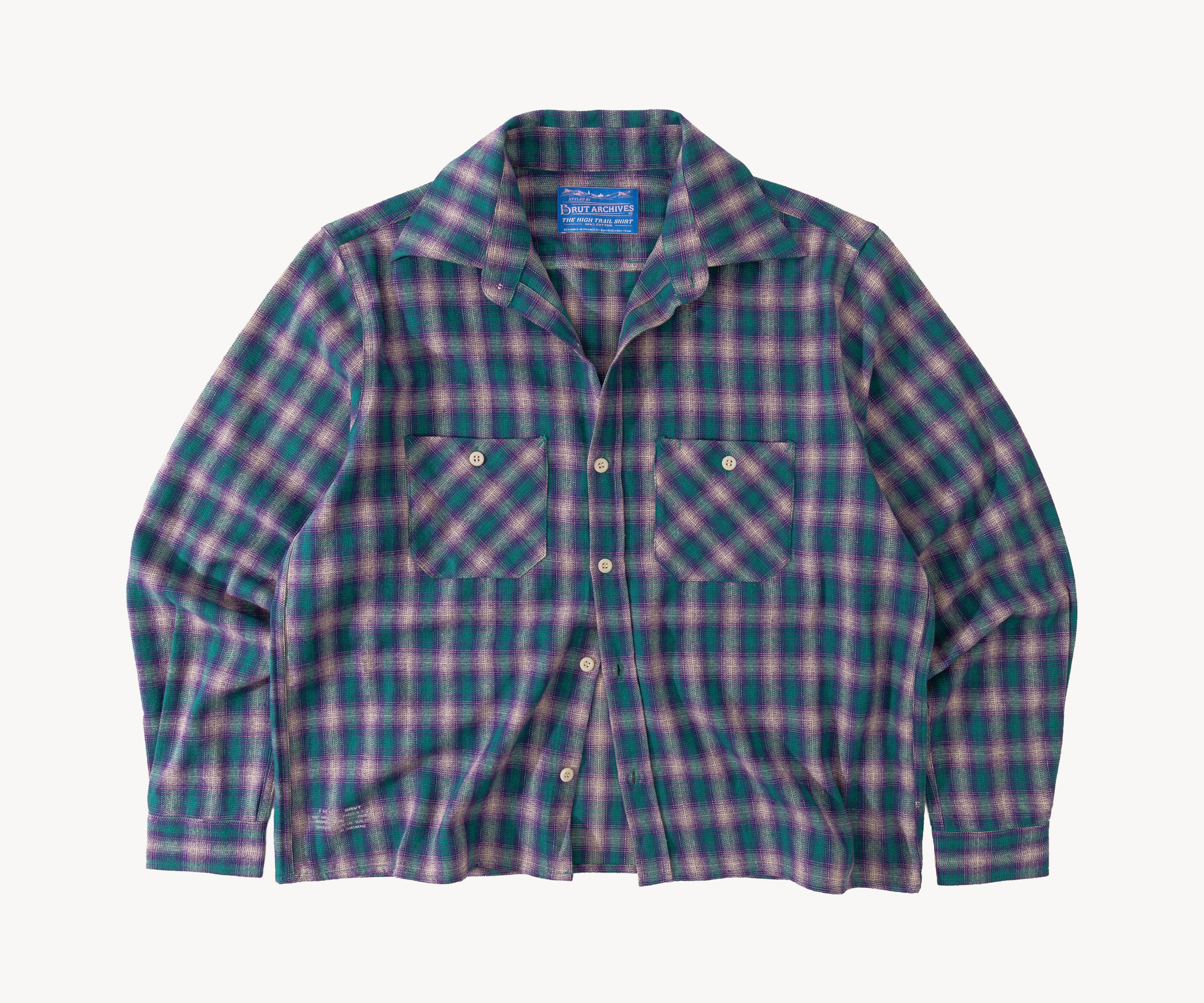 THE HIGH TRAIL SHIRT Shirts SMALL / TURQUOISE / PURPLE - BRUT Clothing US
