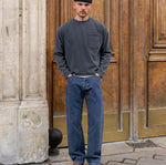 THE BEST LONG SLEEVES POCKET T-SHIRT T-Shirts X-SMALL / NAVY - BRUT Clothing US