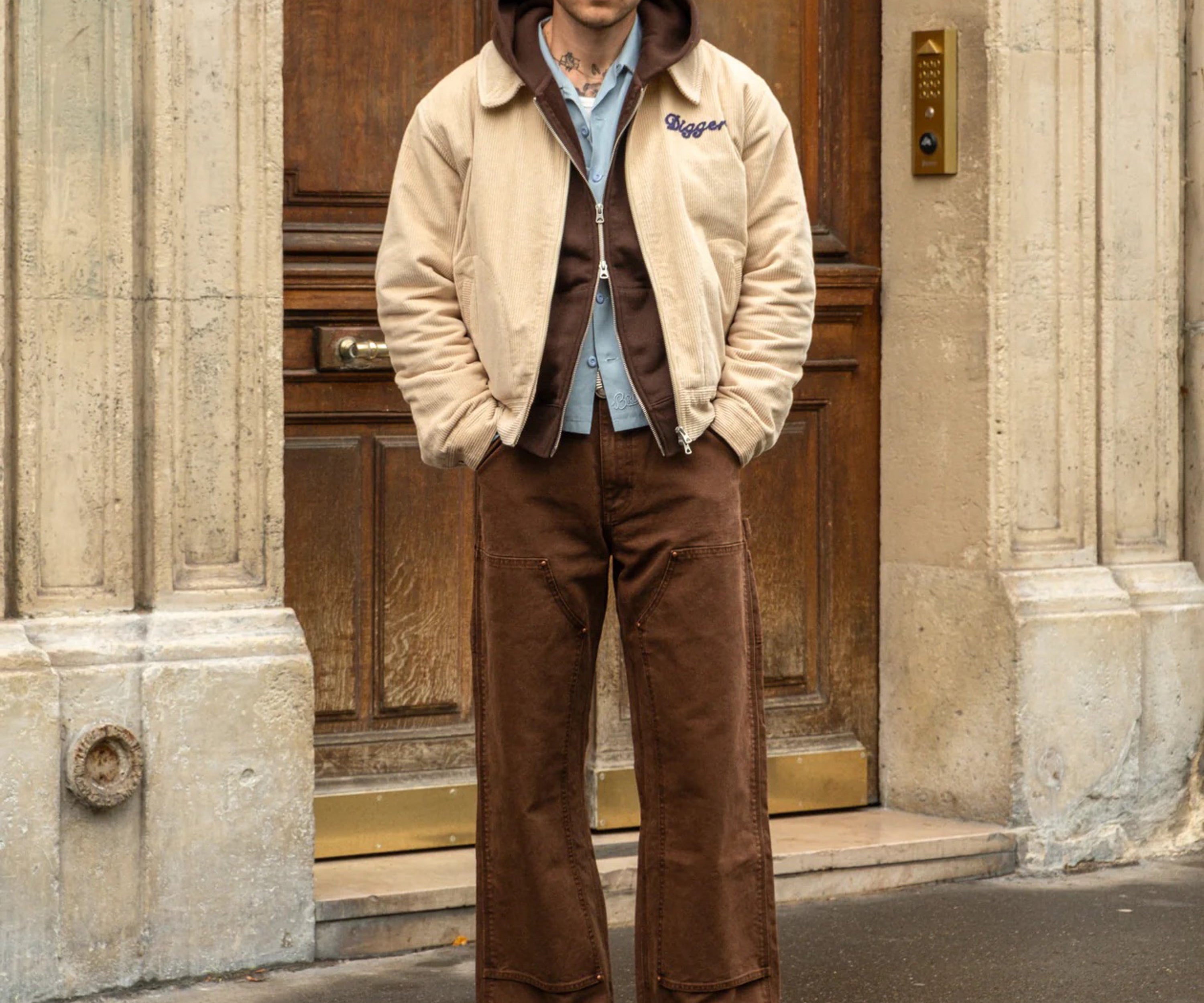 THE LUCKY JACKET Coats & Jackets X-SMALL / BEIGE - BRUT Clothing US