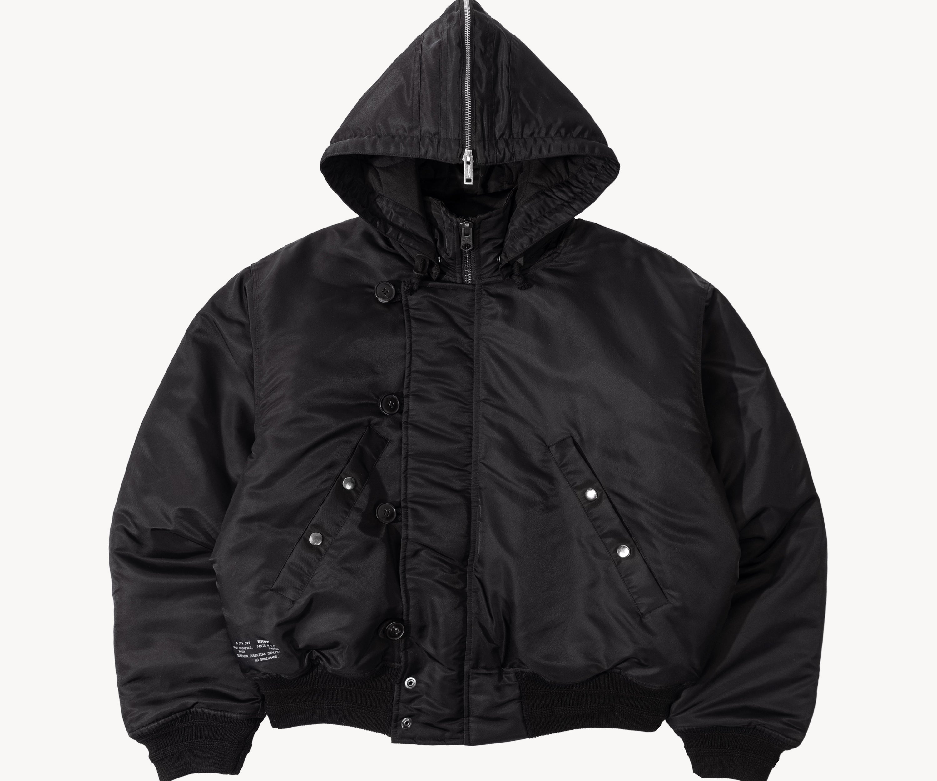 THE LUNAR BOMBER Coats & Jackets SMALL / BLACK - BRUT Clothing US