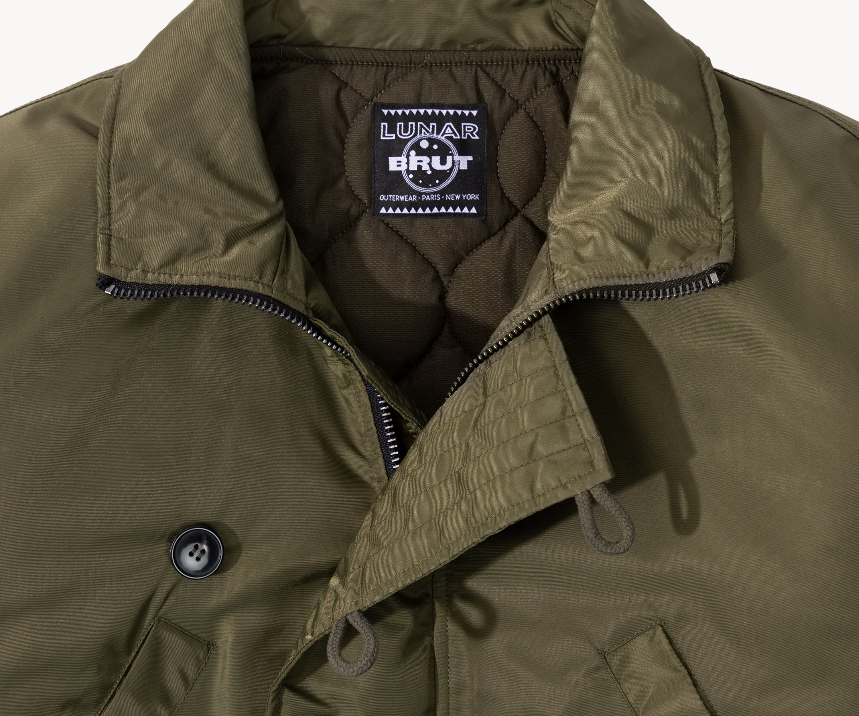 THE LUNAR BOMBER Coats & Jackets SMALL / GREEN - BRUT Clothing US