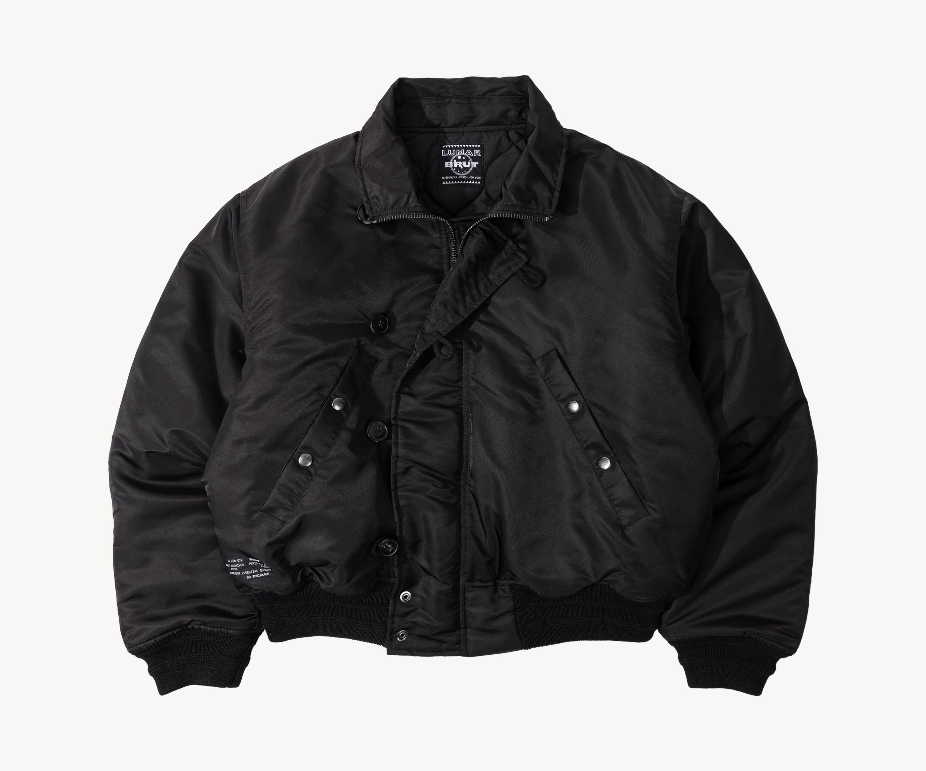 THE LUNAR BOMBER Coats & Jackets SMALL / BLACK - BRUT Clothing US