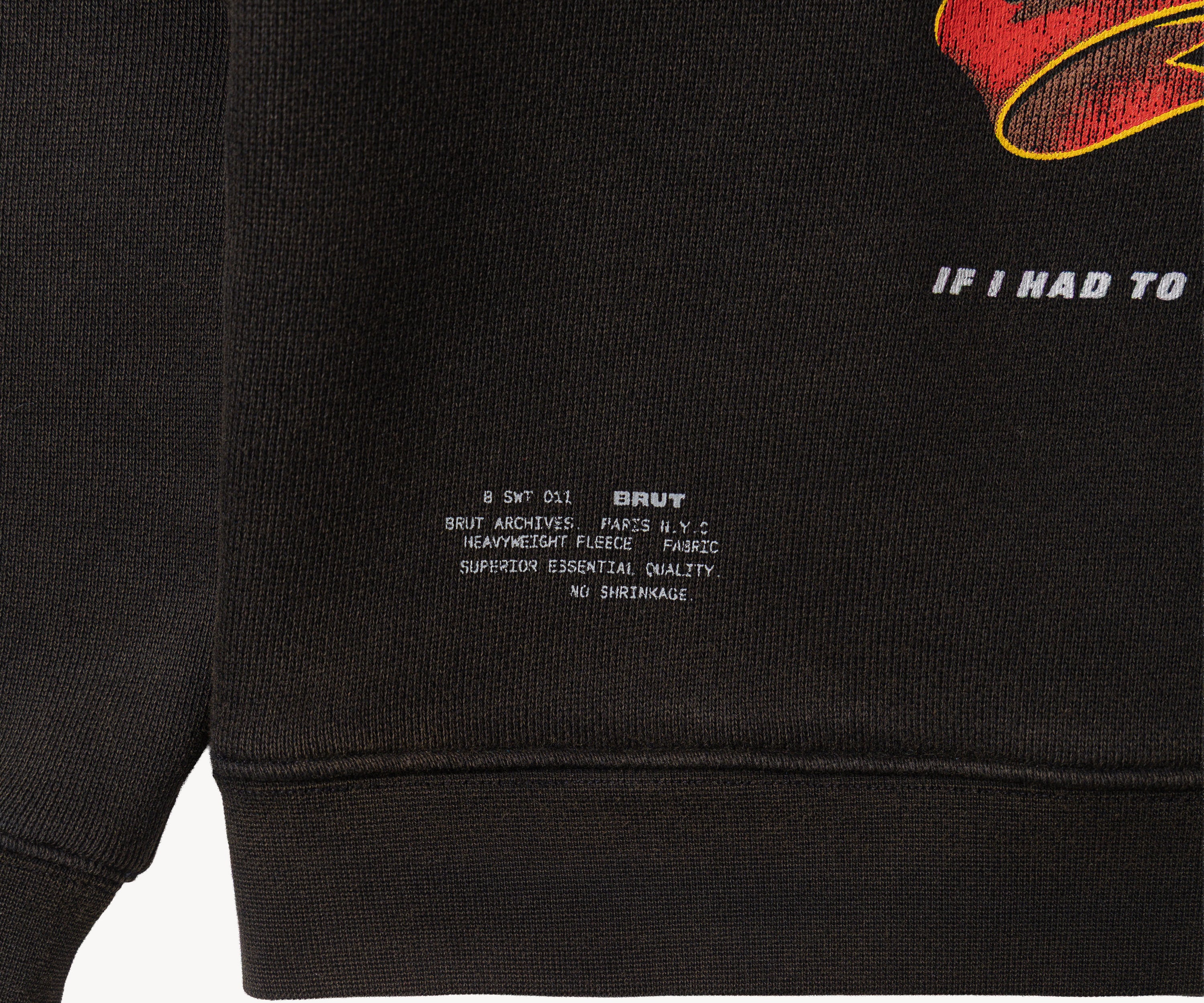 THE NIGHT EAGLE CREWNECK Sweatshirts X-SMALL / BLACK - BRUT Clothing US