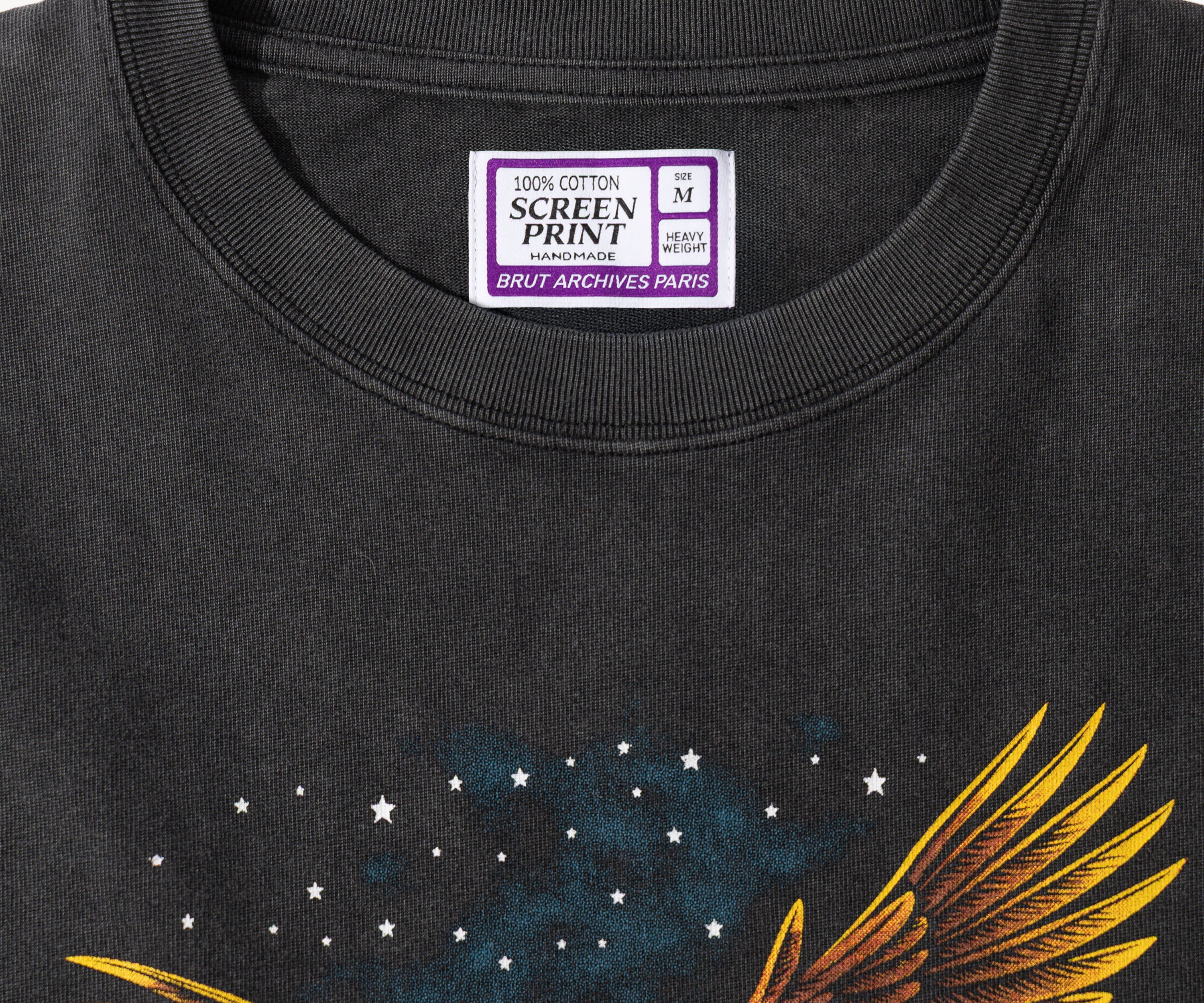 THE NIGHT EAGLE TEE T-Shirts X-SMALL / BLACK - BRUT Clothing US