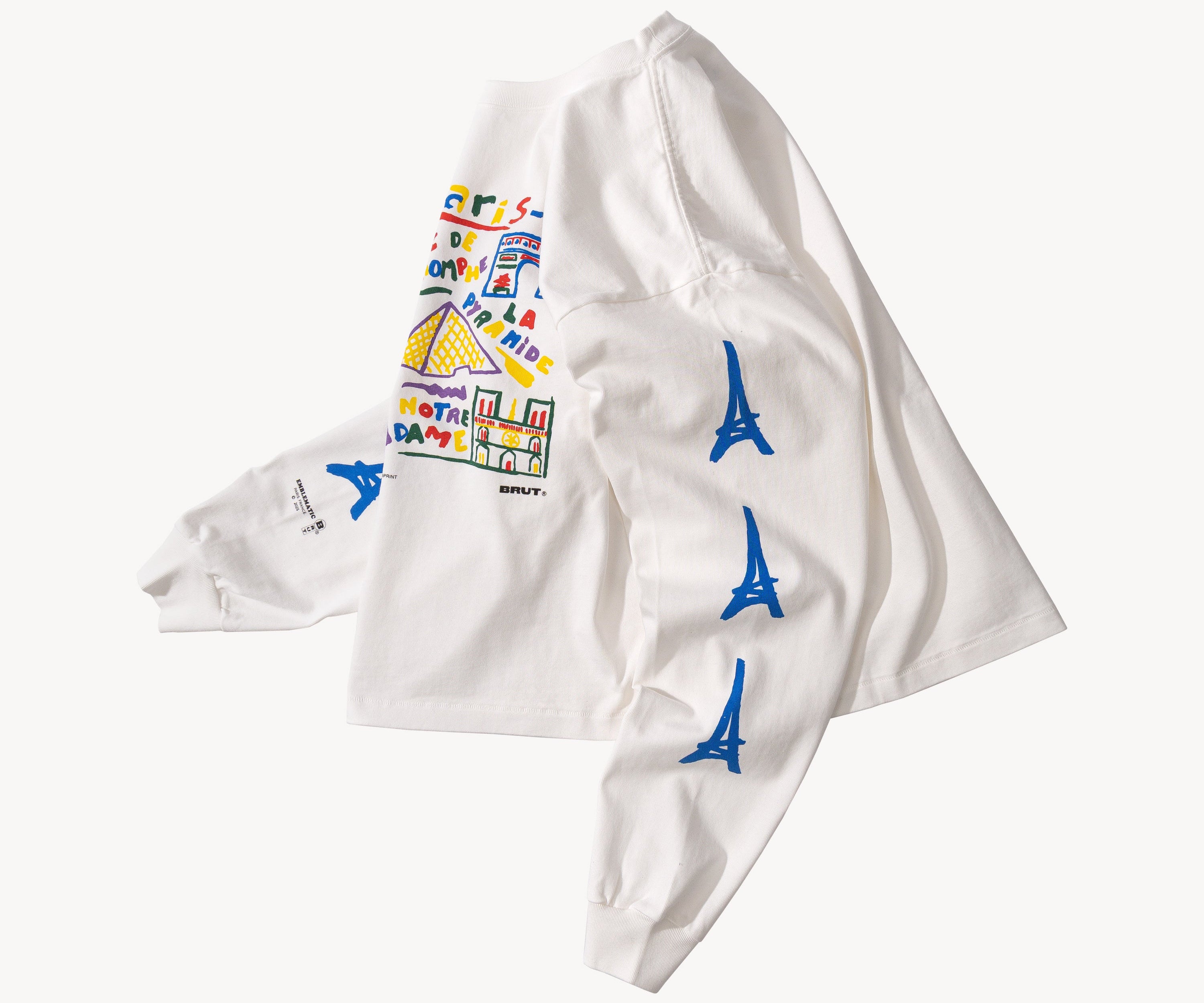 THE PARIS SOUVENIRS TEE T-Shirts X-SMALL / WHITE - BRUT Clothing US