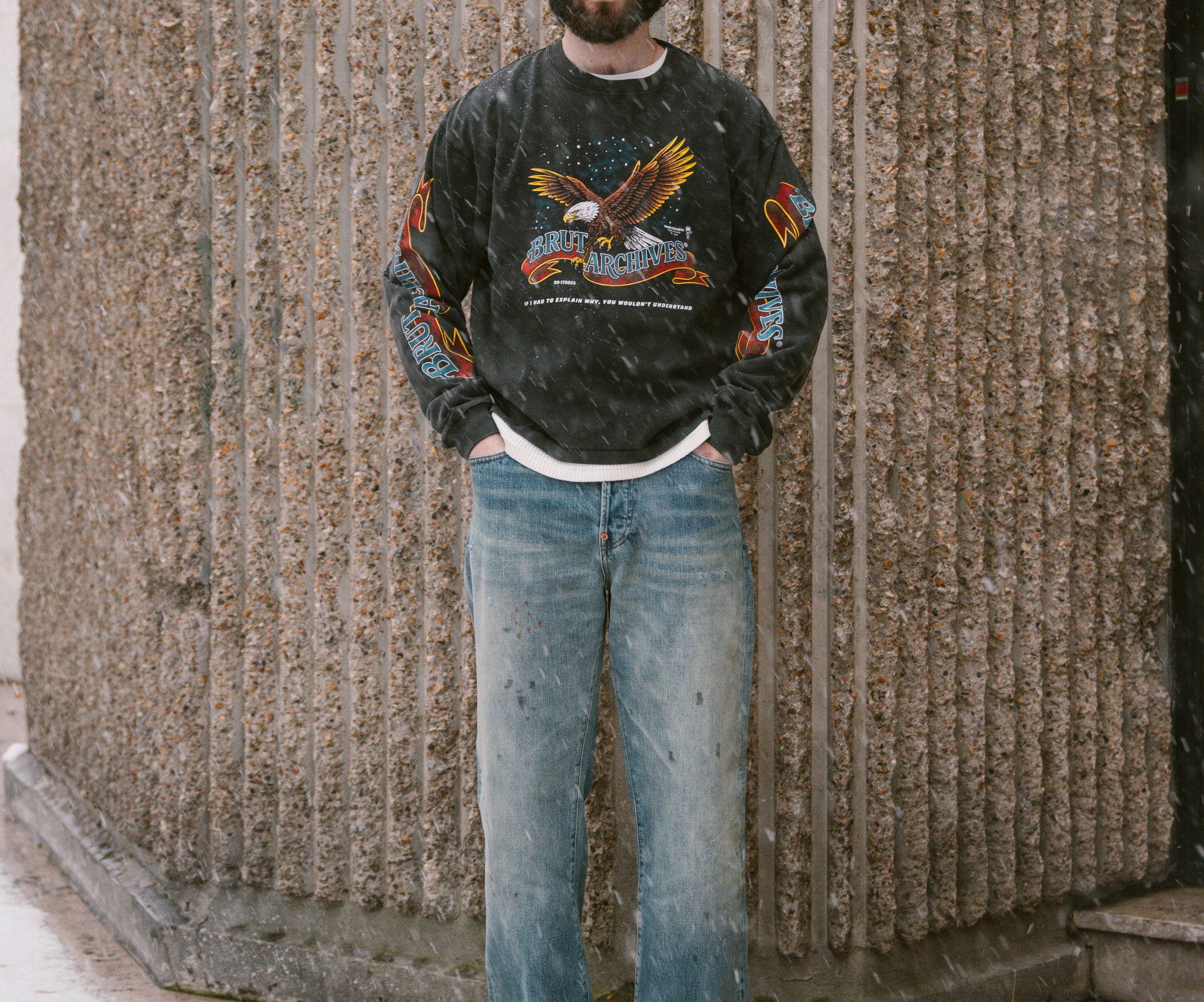 THE NIGHT EAGLE TEE T-Shirts X-SMALL / BLACK - BRUT Clothing US
