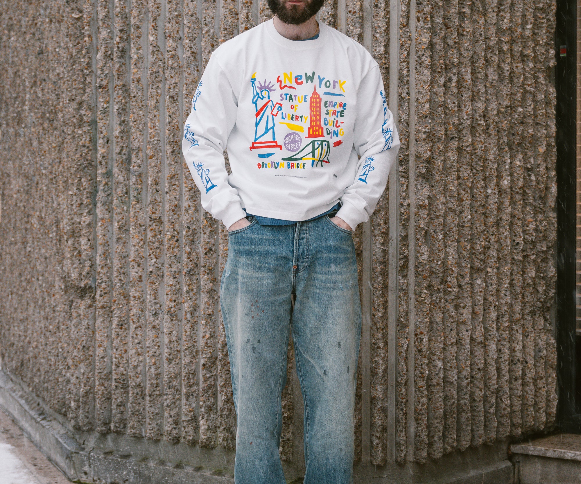 THE NEW YORK SOUVENIRS TEE T-Shirts X-SMALL / WHITE - BRUT Clothing US