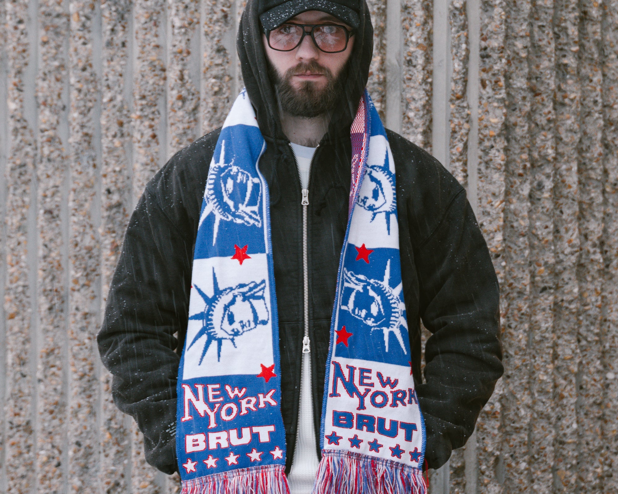 THE NEW YORK SCARF BLUE - BRUT Clothing US