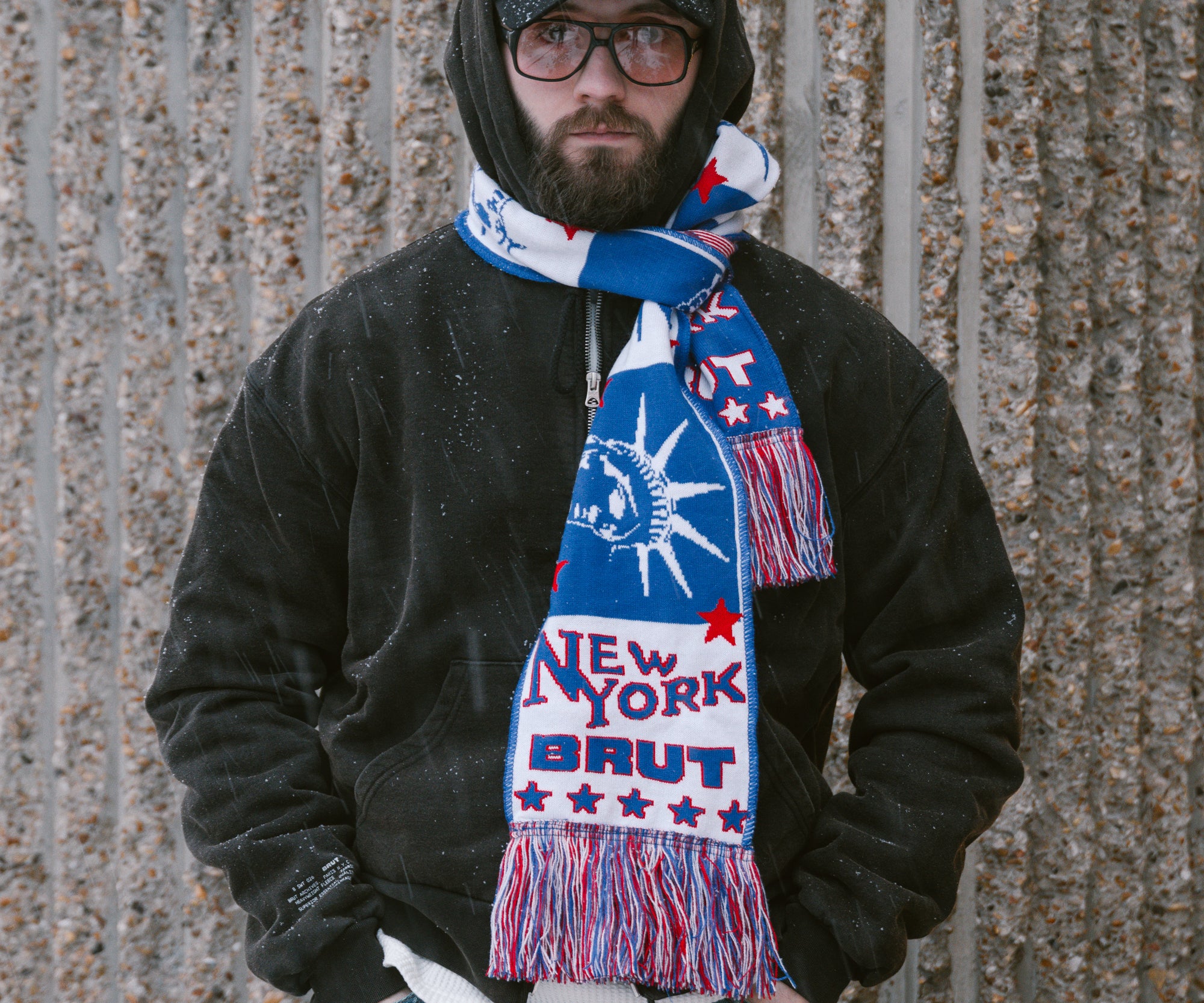 THE NEW YORK SCARF BLUE - BRUT Clothing US
