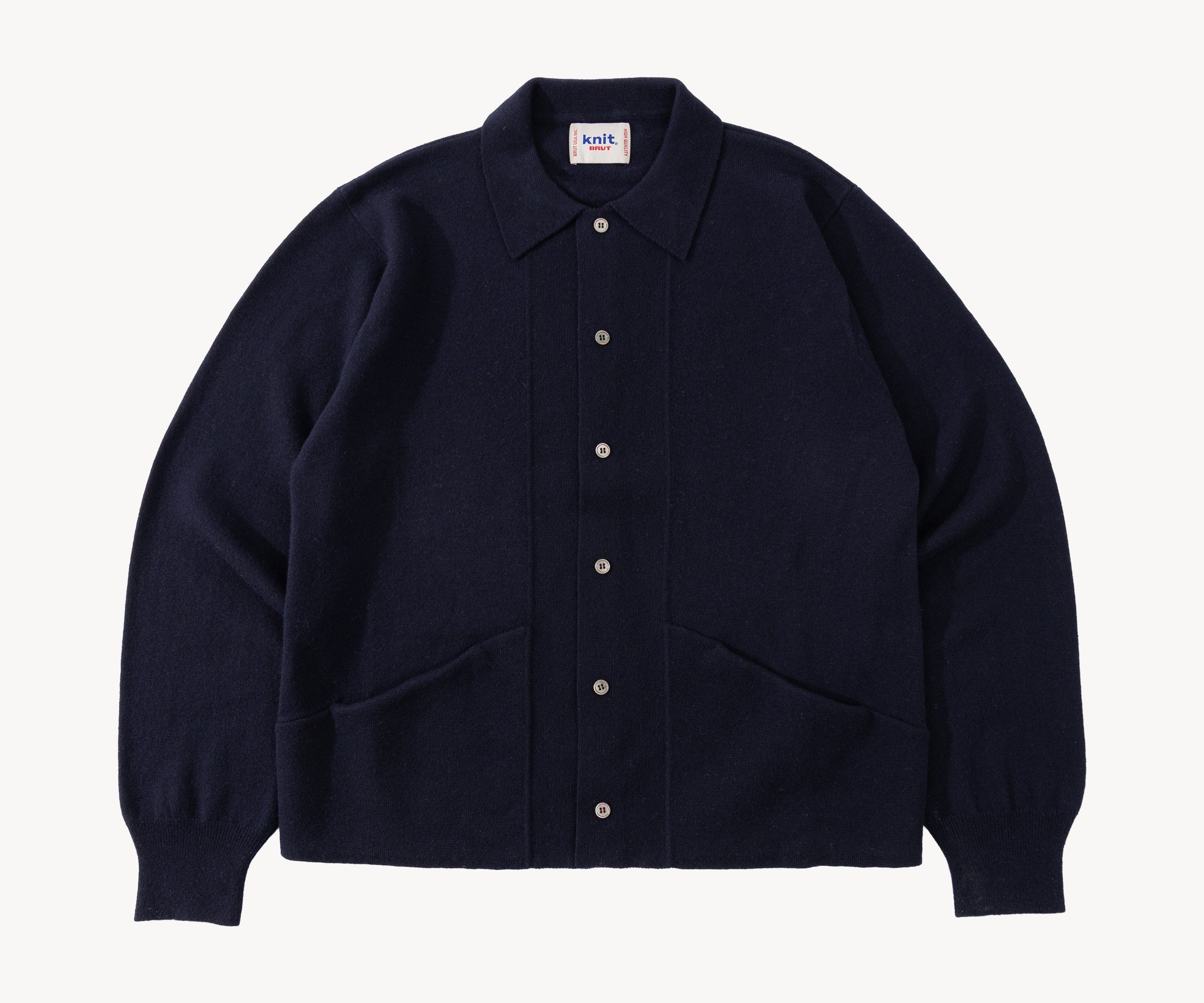 THE OLD SCHOOL POLO Knitwear X-SMALL / NAVY - BRUT Clothing US