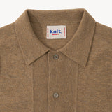 THE OLD SCHOOL POLO Knitwear X-SMALL / NATURAL - BRUT Clothing US