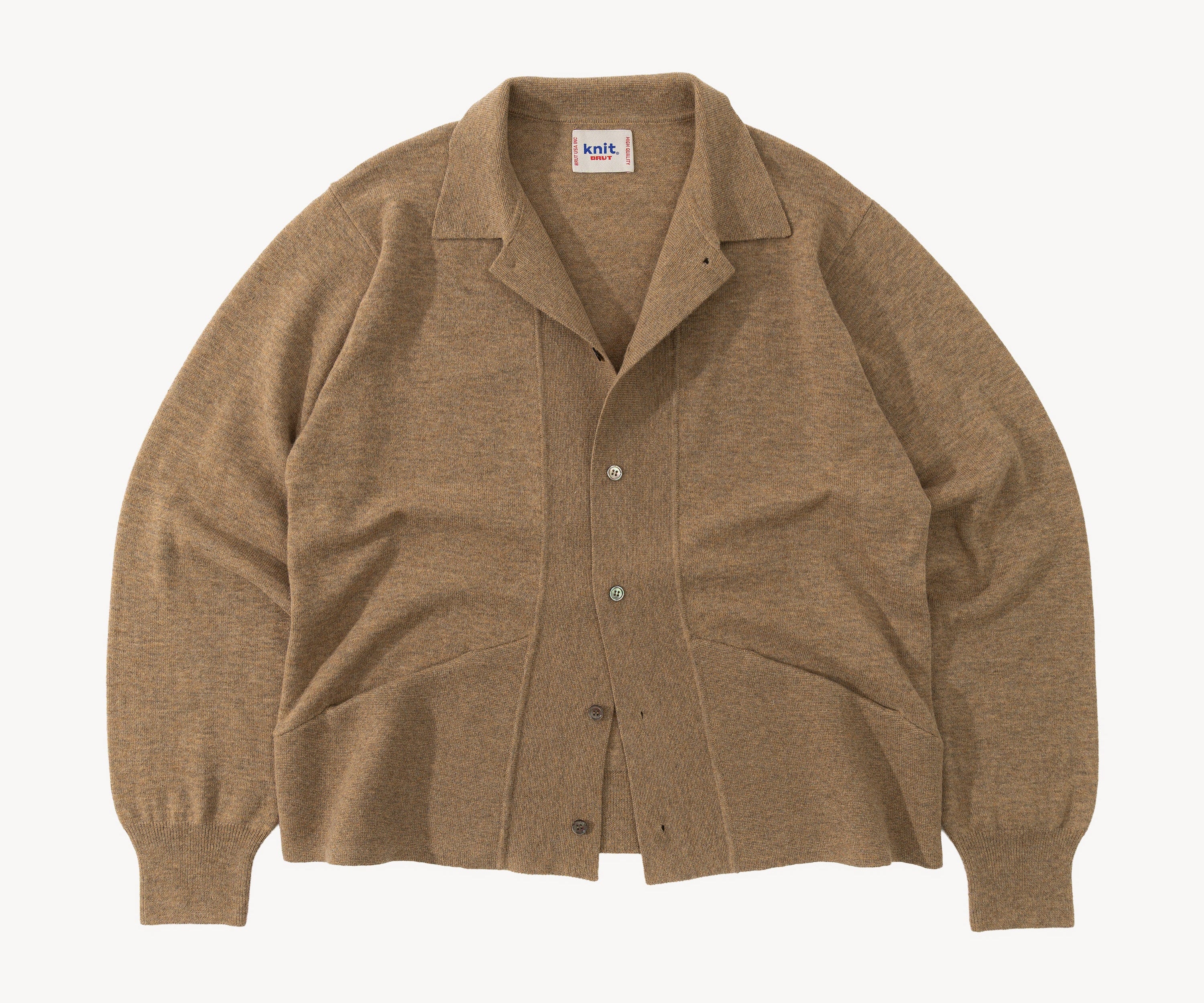 THE OLD SCHOOL POLO Knitwear X-SMALL / NATURAL - BRUT Clothing US