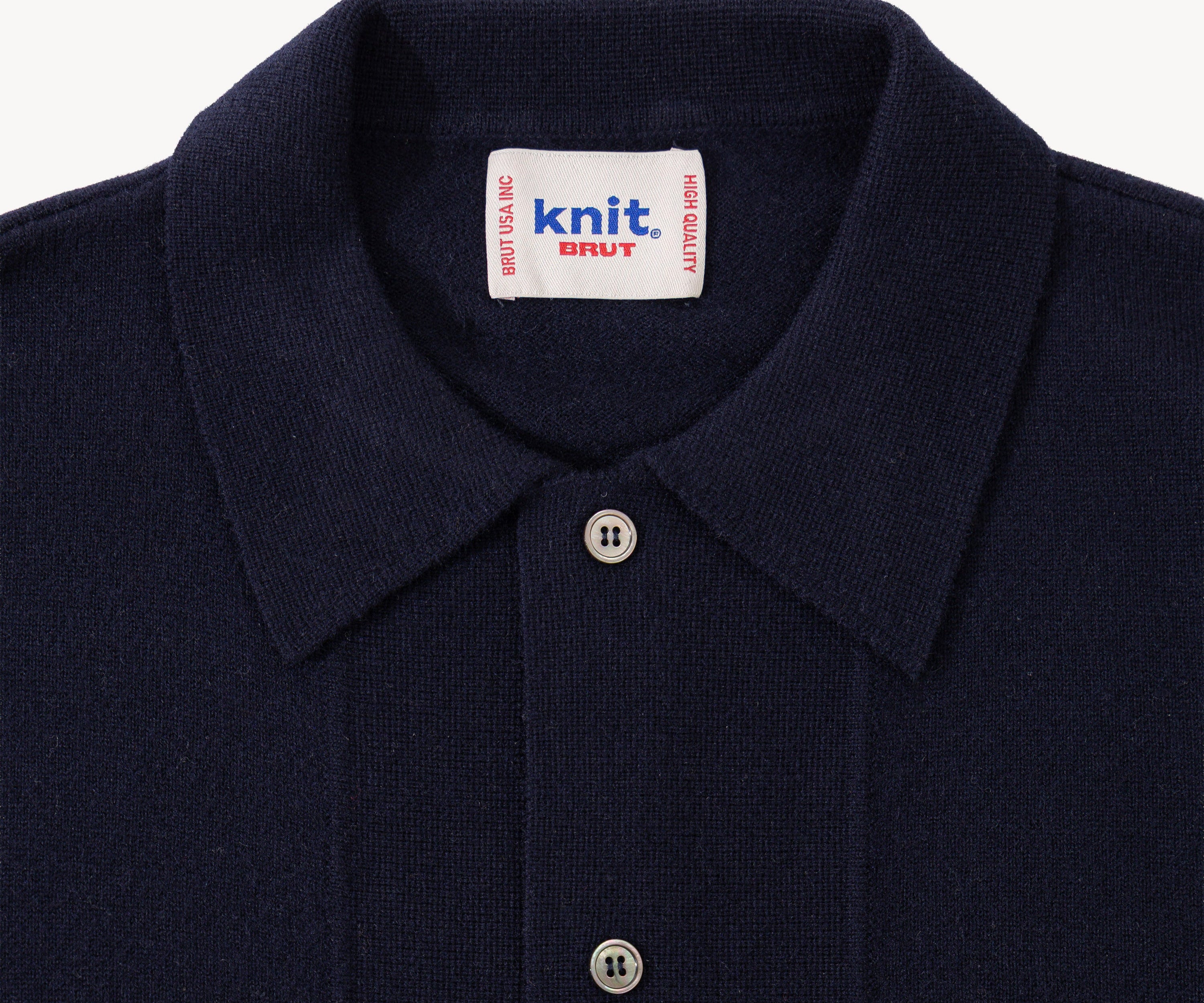 THE OLD SCHOOL POLO Knitwear X-SMALL / NAVY - BRUT Clothing US