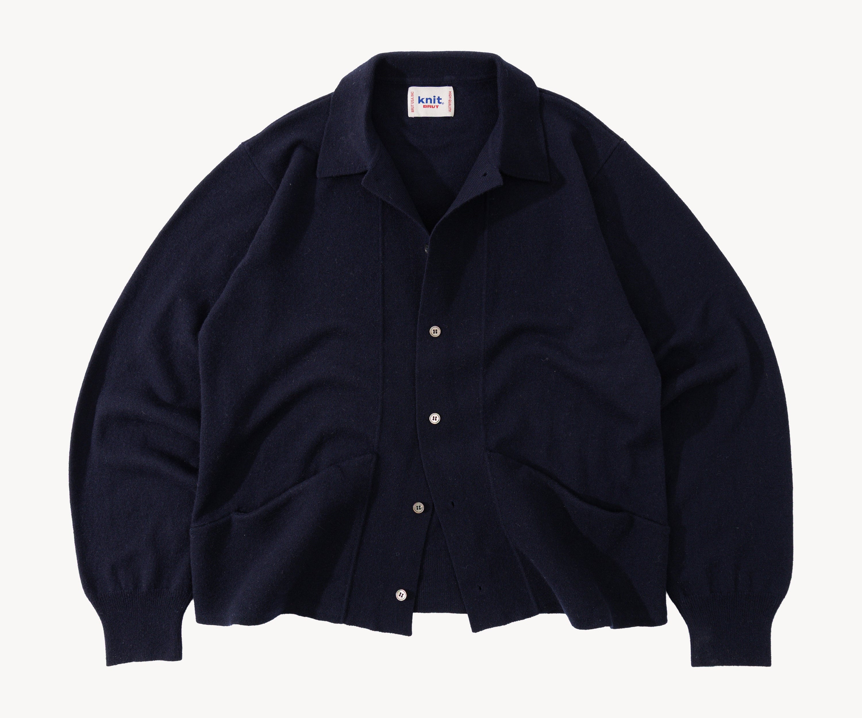 THE OLD SCHOOL POLO Knitwear X-SMALL / NAVY - BRUT Clothing US